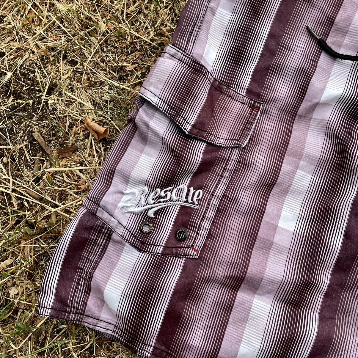 Vintage Vintage 90s Baggy Cargo Shorts Plaid Graphic Skate Streetwea Size US 34 / EU 50 - 4 Thumbnail