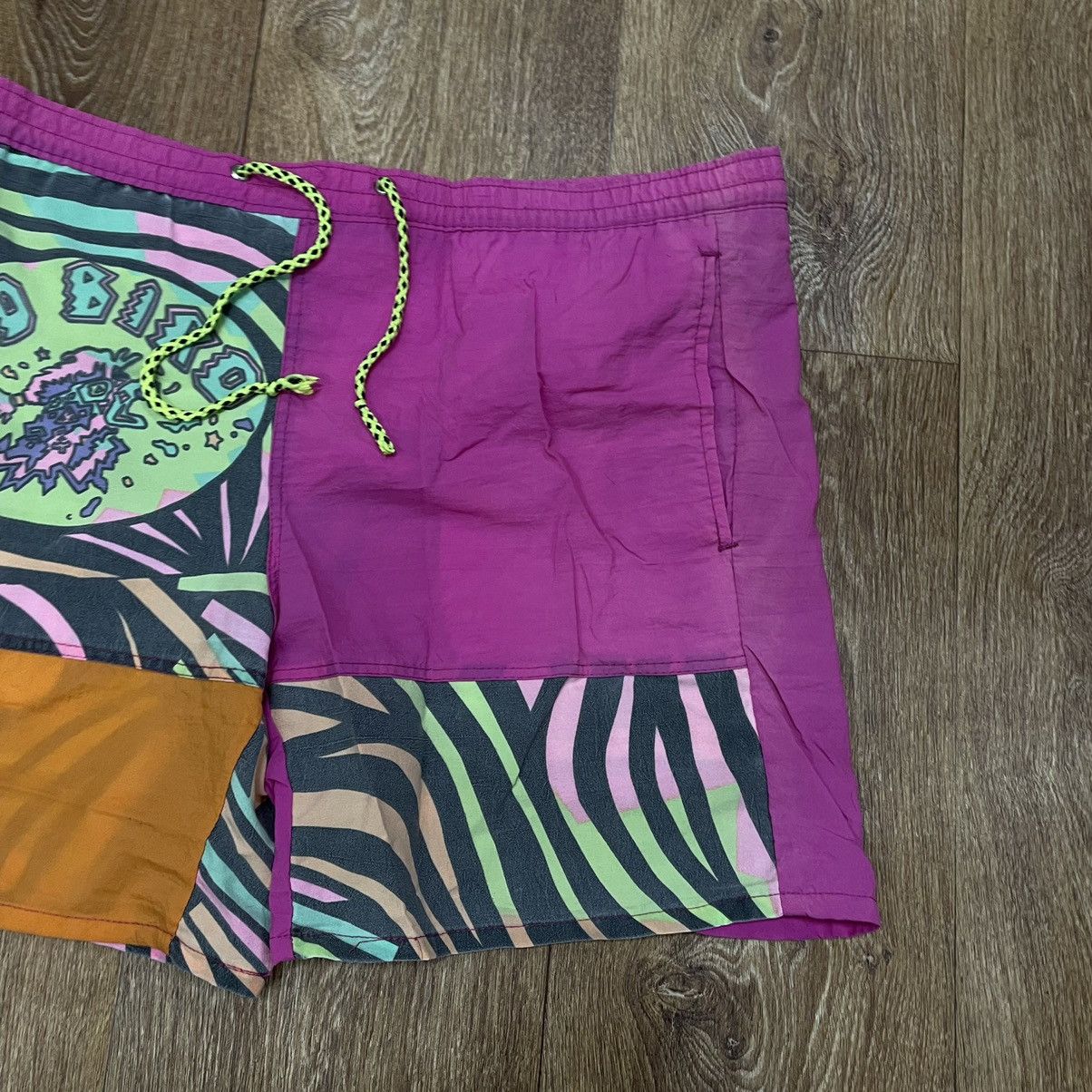 Vintage Vintage 90s Y2K Zebra Stripe Art Shorts Rave Streetwear 36 Size US 36 / EU 52 - 3 Thumbnail