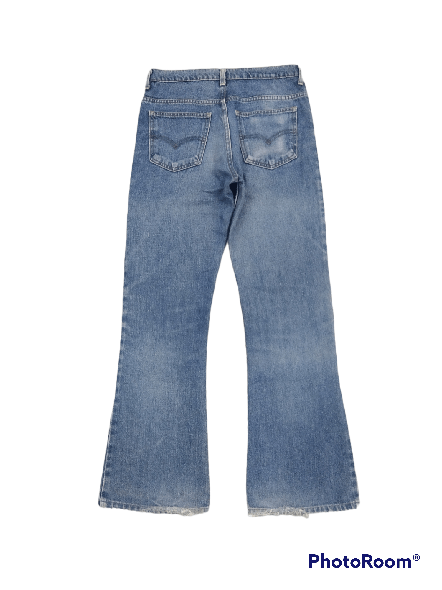 Levi's Vintage Clothing FLARE🔥DISTRESSED LEVIS VINTAGE 646 ORANGE TAB Size US 30 / EU 46 - 2 Thumbnail