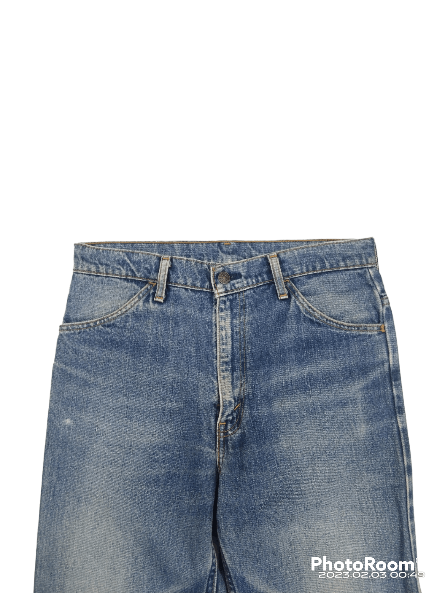 Levi's Vintage Clothing FLARE🔥DISTRESSED LEVIS VINTAGE 646 ORANGE TAB Size US 30 / EU 46 - 3 Thumbnail