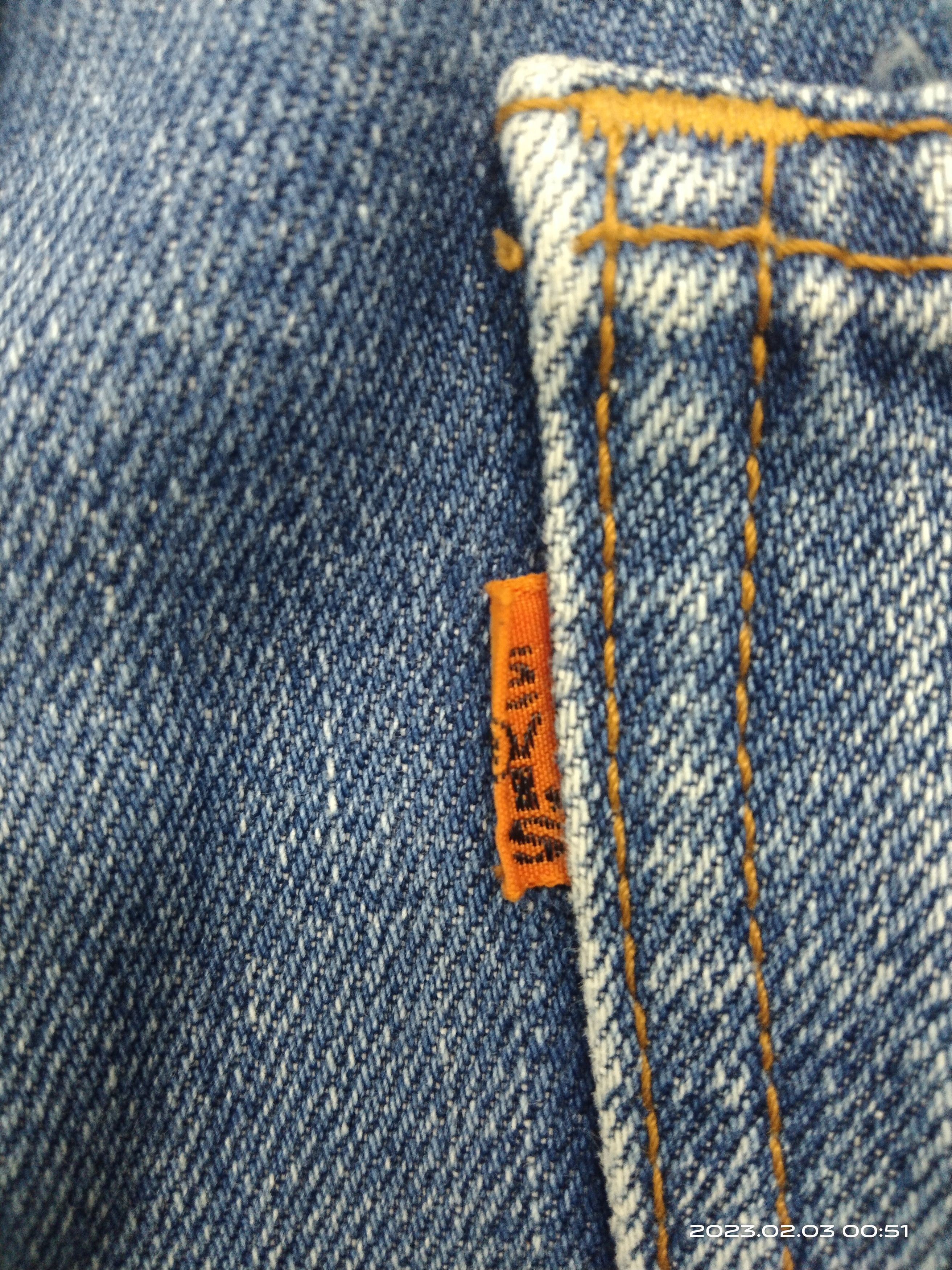 Levi's Vintage Clothing FLARE🔥DISTRESSED LEVIS VINTAGE 646 ORANGE TAB Size US 30 / EU 46 - 7 Thumbnail