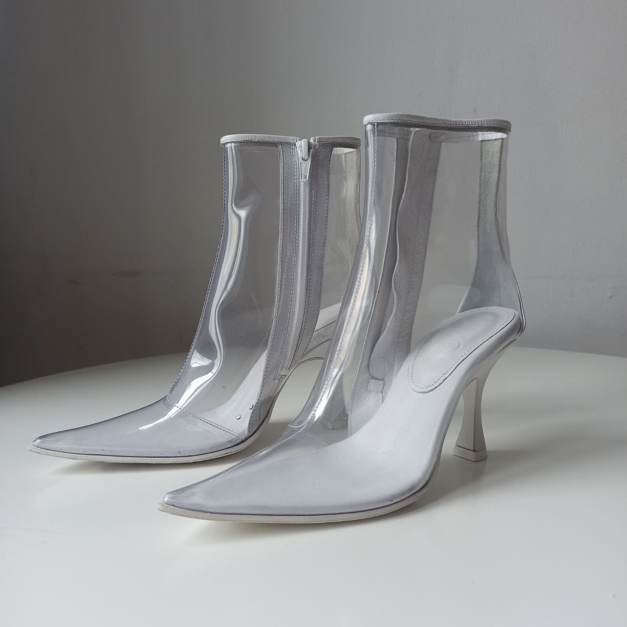 Maison Margiela MAISON MARGIELA MM6 Ankle boots White size 36 EU in Plastic Size US 5 / IT 35 - 1 Thumbnail