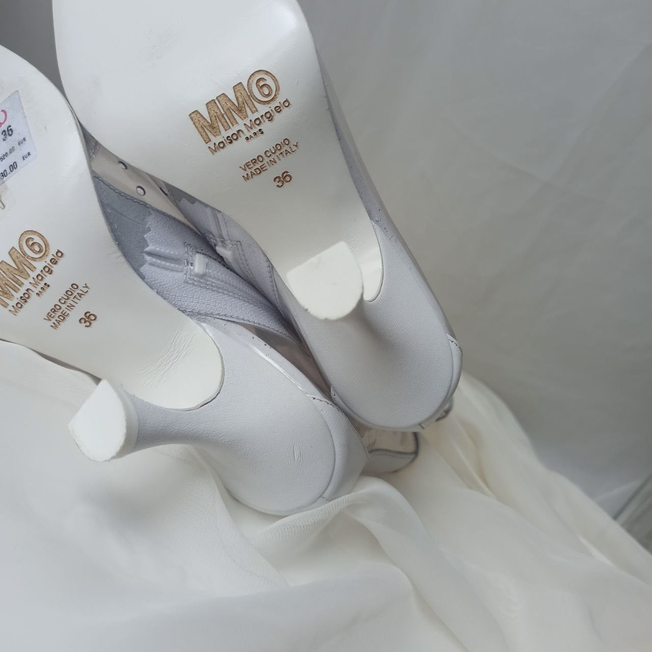 Maison Margiela MAISON MARGIELA MM6 Ankle boots White size 36 EU in Plastic Size US 5 / IT 35 - 2 Thumbnail