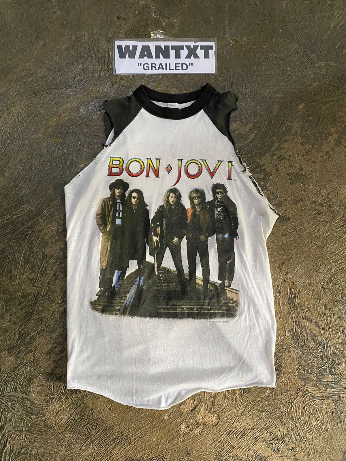 Band Tees × Vintage RARE VINTAGE 80s BON JOVI 