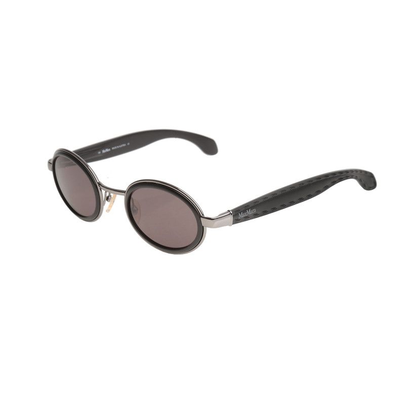 Max Mara Max Mara 90's Black Oval Frame Sunglasses Size ONE SIZE - 2 Thumbnail