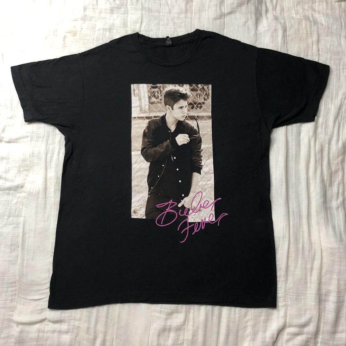 Band Tees Justin Bieber T Shirt Size US L / EU 52-54 / 3 - 2 Thumbnail