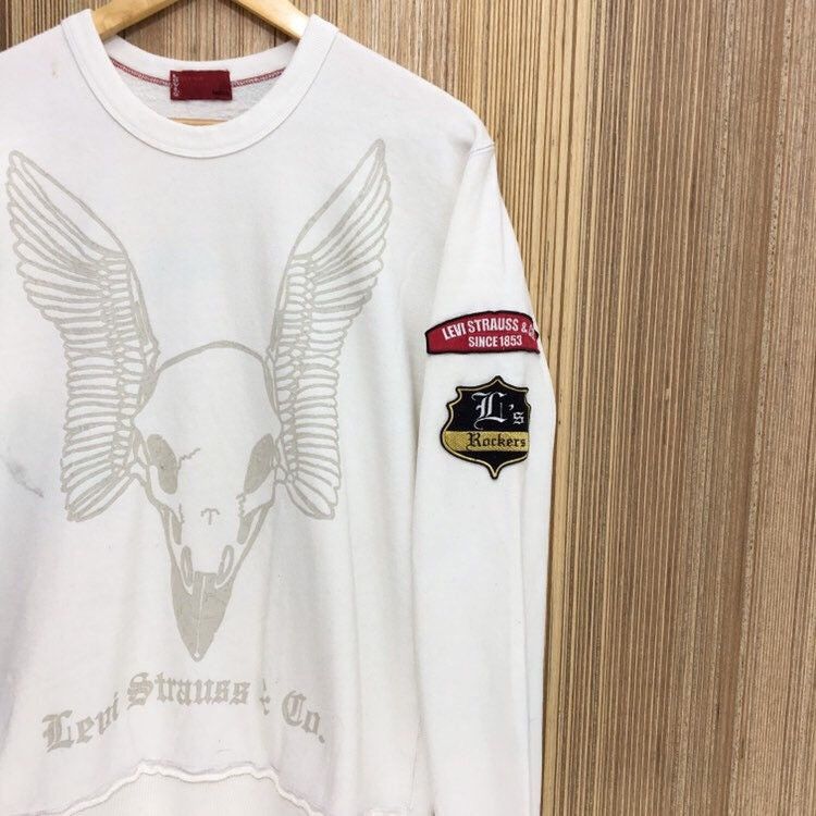 Levi's × Levi's Made & Crafted × Levi's Vintage Clothing Levis’s Skull Crewneck Sweatshirt Size US M / EU 48-50 / 2 - 4 Thumbnail