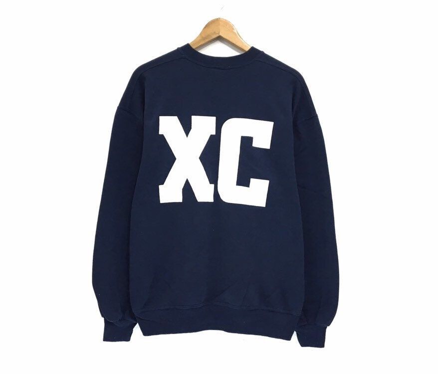 Russell Athletic × Vintage Vintage 90s Russell Athletic Cross Country Sweatshirt Size US XL / EU 56 / 4 - 3 Thumbnail