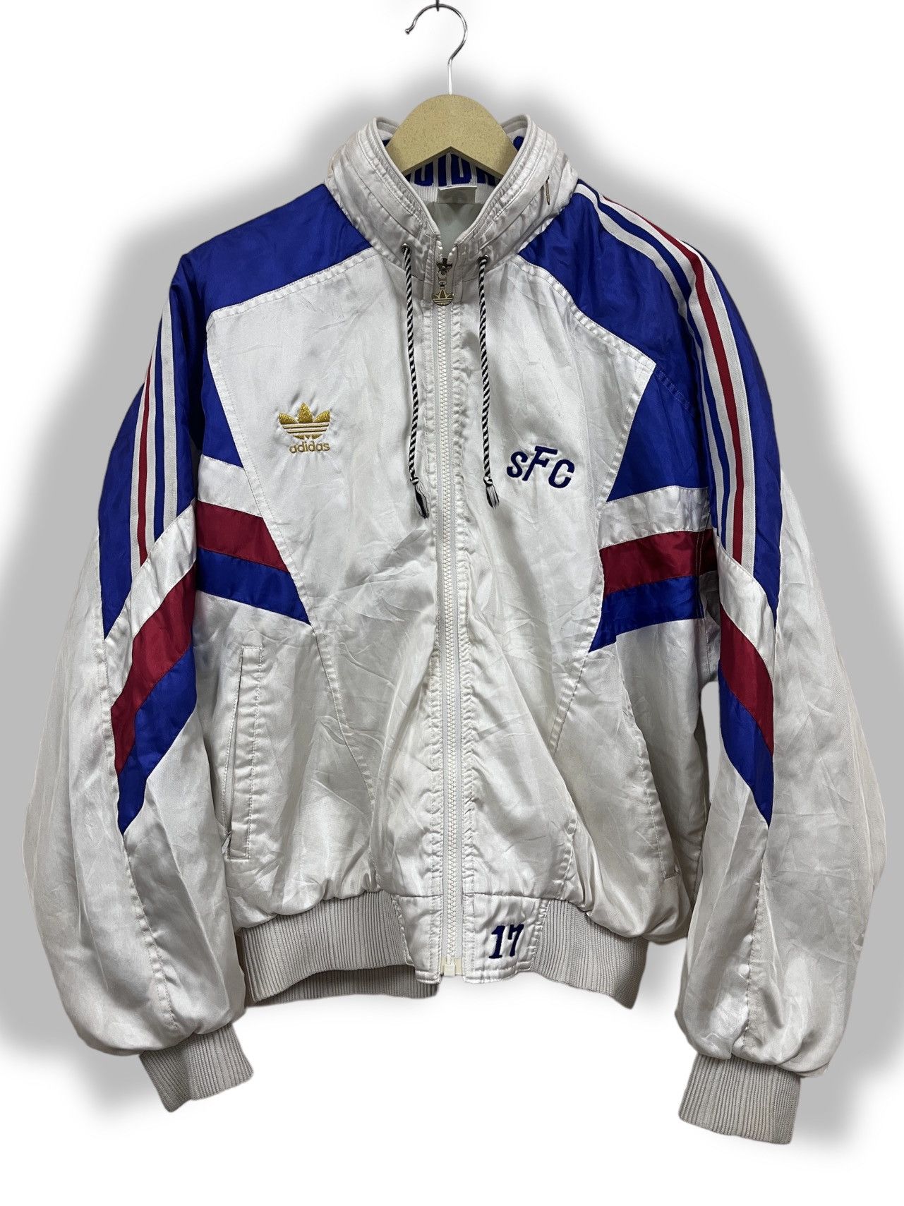 Adidas × Descente × Vintage Adidas Descente Japan Tracksuit Sweater Light Jacket Vintage Size US L / EU 52-54 / 3 - 1 Thumbnail