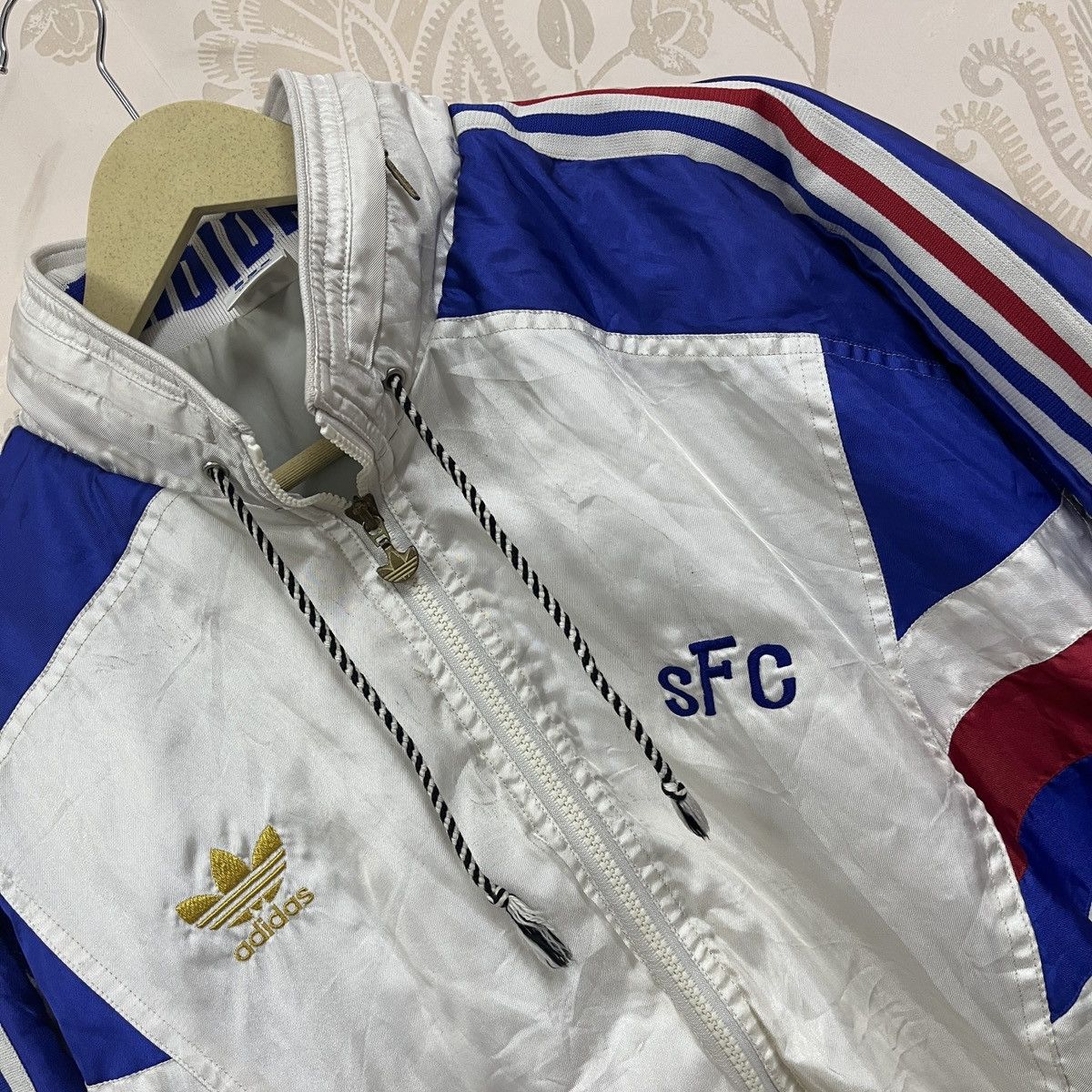 Adidas × Descente × Vintage Adidas Descente Japan Tracksuit Sweater Light Jacket Vintage Size US L / EU 52-54 / 3 - 4 Thumbnail