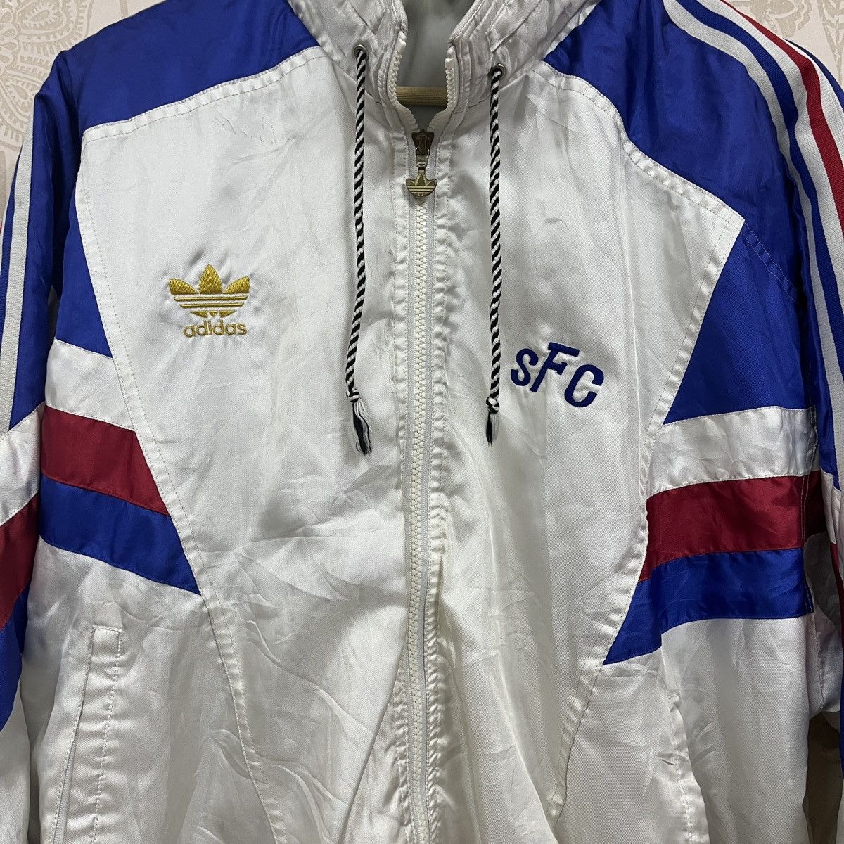 Adidas × Descente × Vintage Adidas Descente Japan Tracksuit Sweater Light Jacket Vintage Size US L / EU 52-54 / 3 - 11 Thumbnail