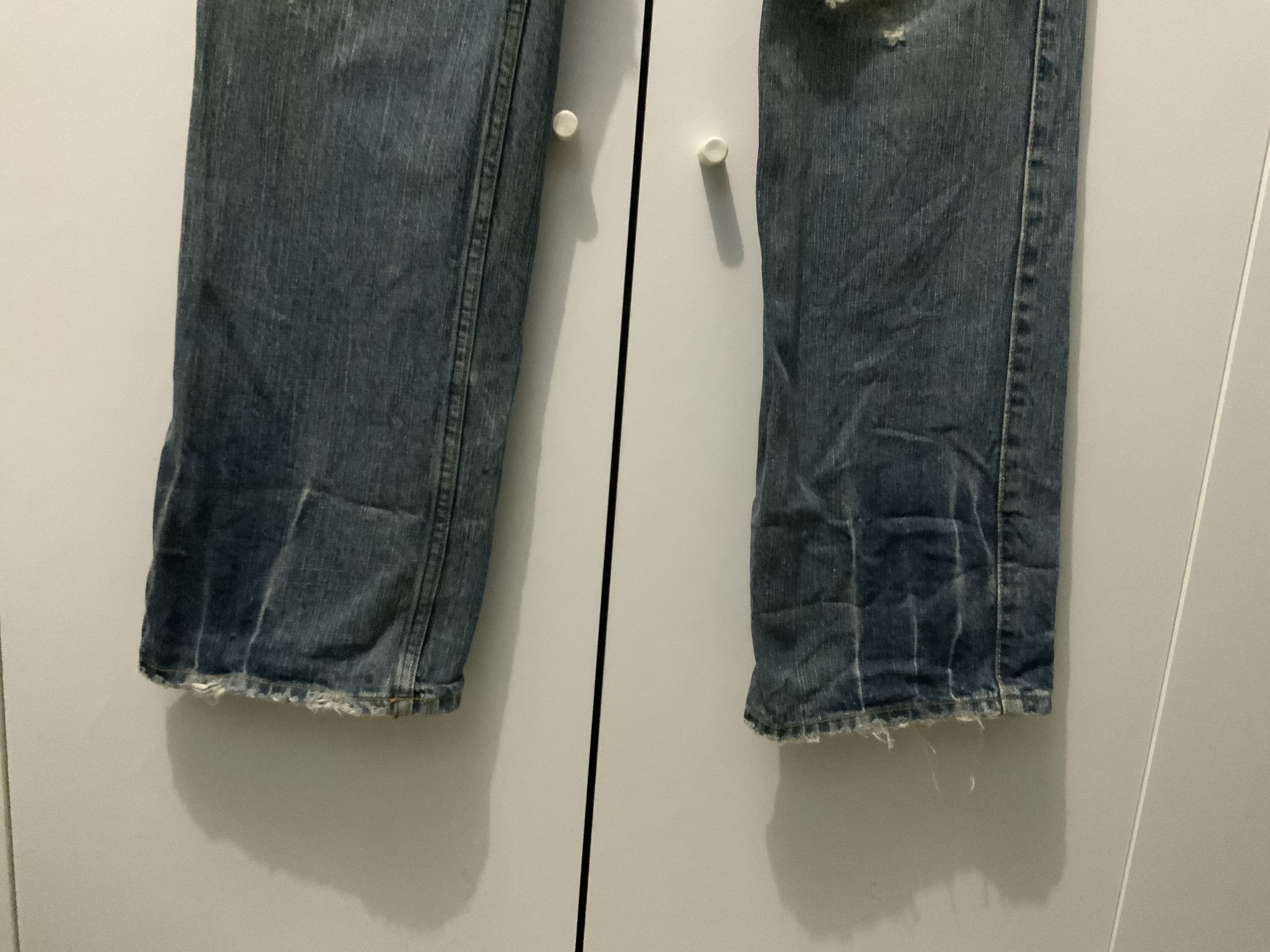 Japanese Brand Vintage Distressed Lois Crayon Japan Denim Jean Size US 31 - 5 Thumbnail