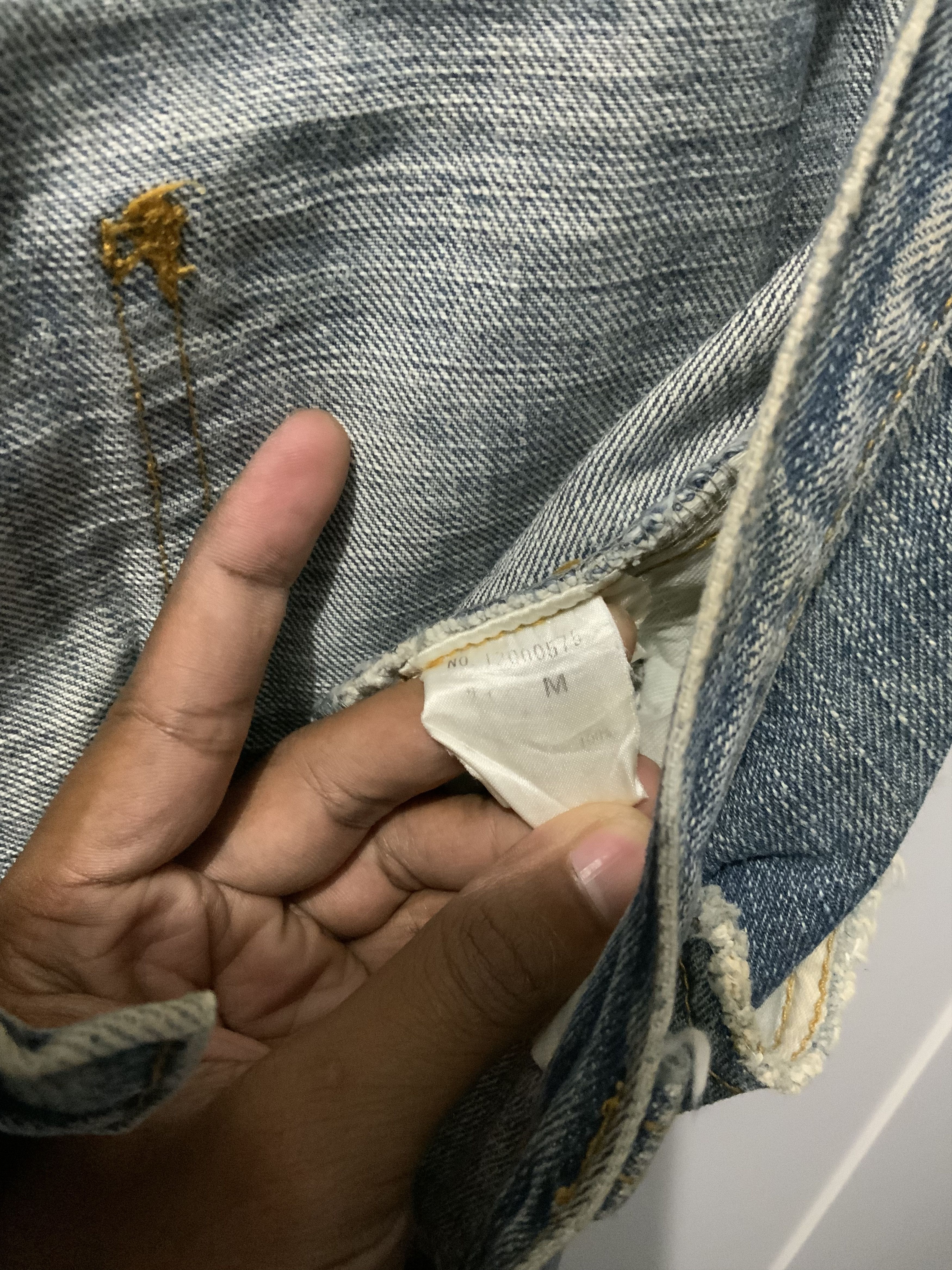 Japanese Brand Vintage Distressed Lois Crayon Japan Denim Jean Size US 31 - 19 Thumbnail