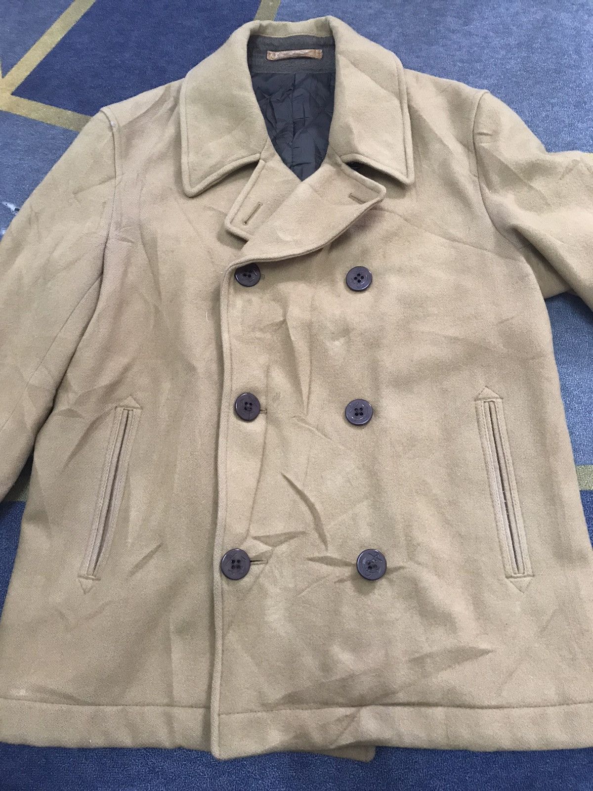 Beams Plus Wool Double Breast Coat Made By Beams Japanese Fabric Size US L / EU 52-54 / 3 - 3 Thumbnail