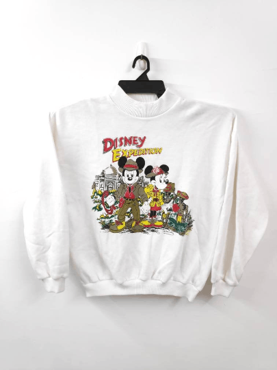 Mickey Mouse Vintage Mickey Mouse Disney Expedition Cowboy Sweatshirt Size US L / EU 52-54 / 3 - 1 Thumbnail