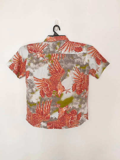Sun Surf Vintage Hawaiian Eagle Overprint fullprint Shirt Sunsurf Size US L / EU 52-54 / 3 - 3 Thumbnail