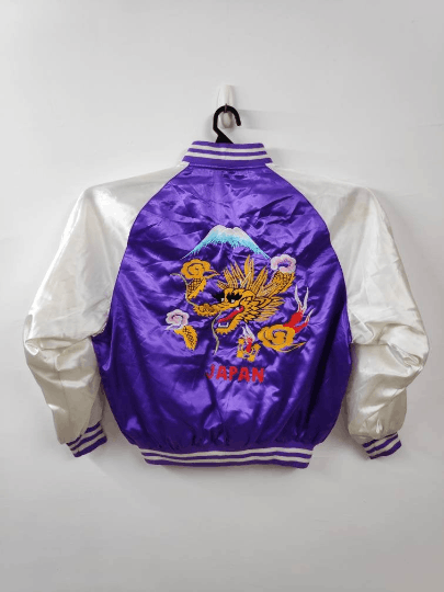 Vintage Sukajan Dragon Japan Embroidery Souvenir Jacket Size US L / EU 52-54 / 3 - 2 Thumbnail