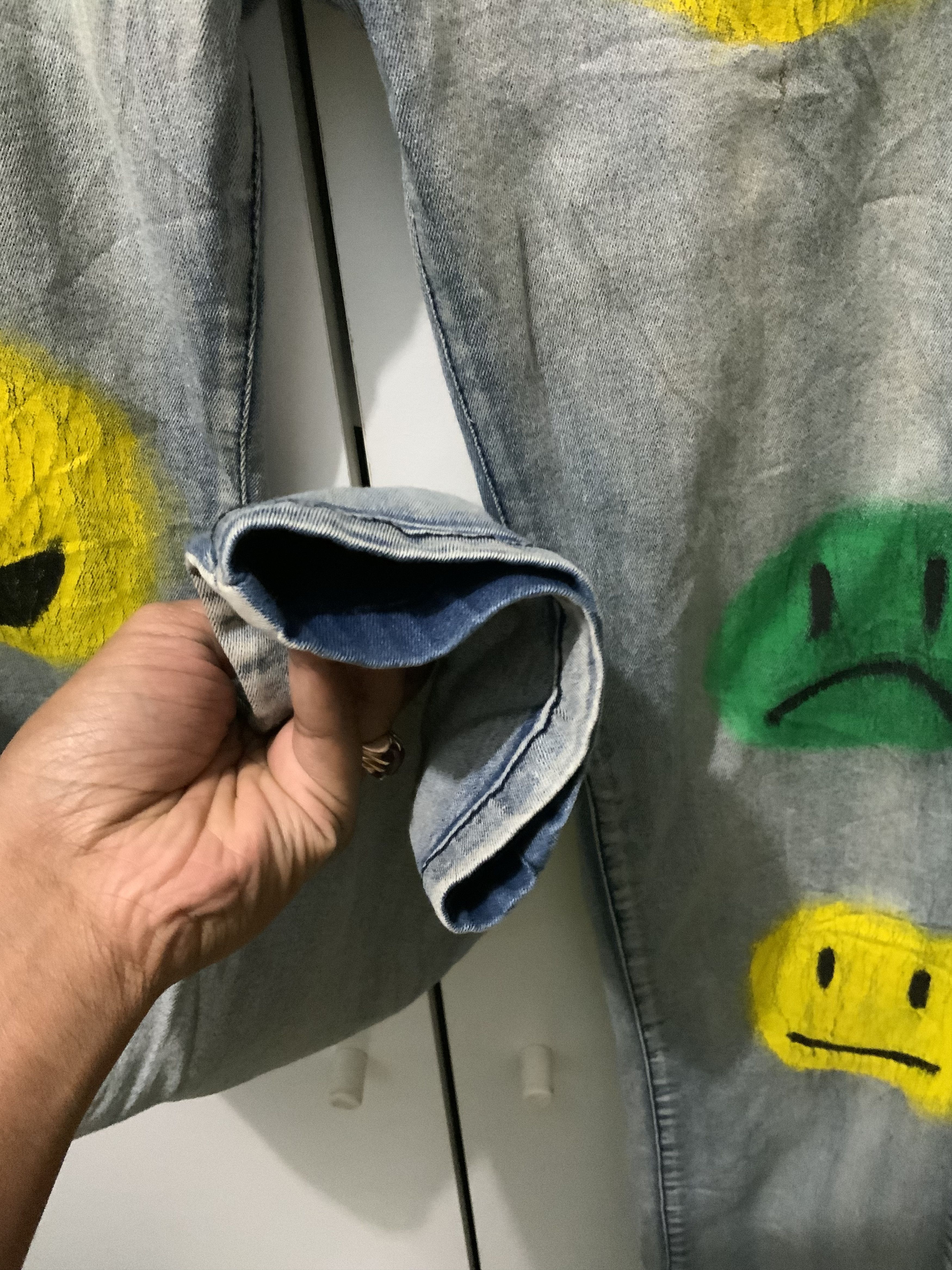 If Six Was Nine Smiley Rusty Streetwear Denim Jeans Size US 32 / EU 48 - 8 Thumbnail