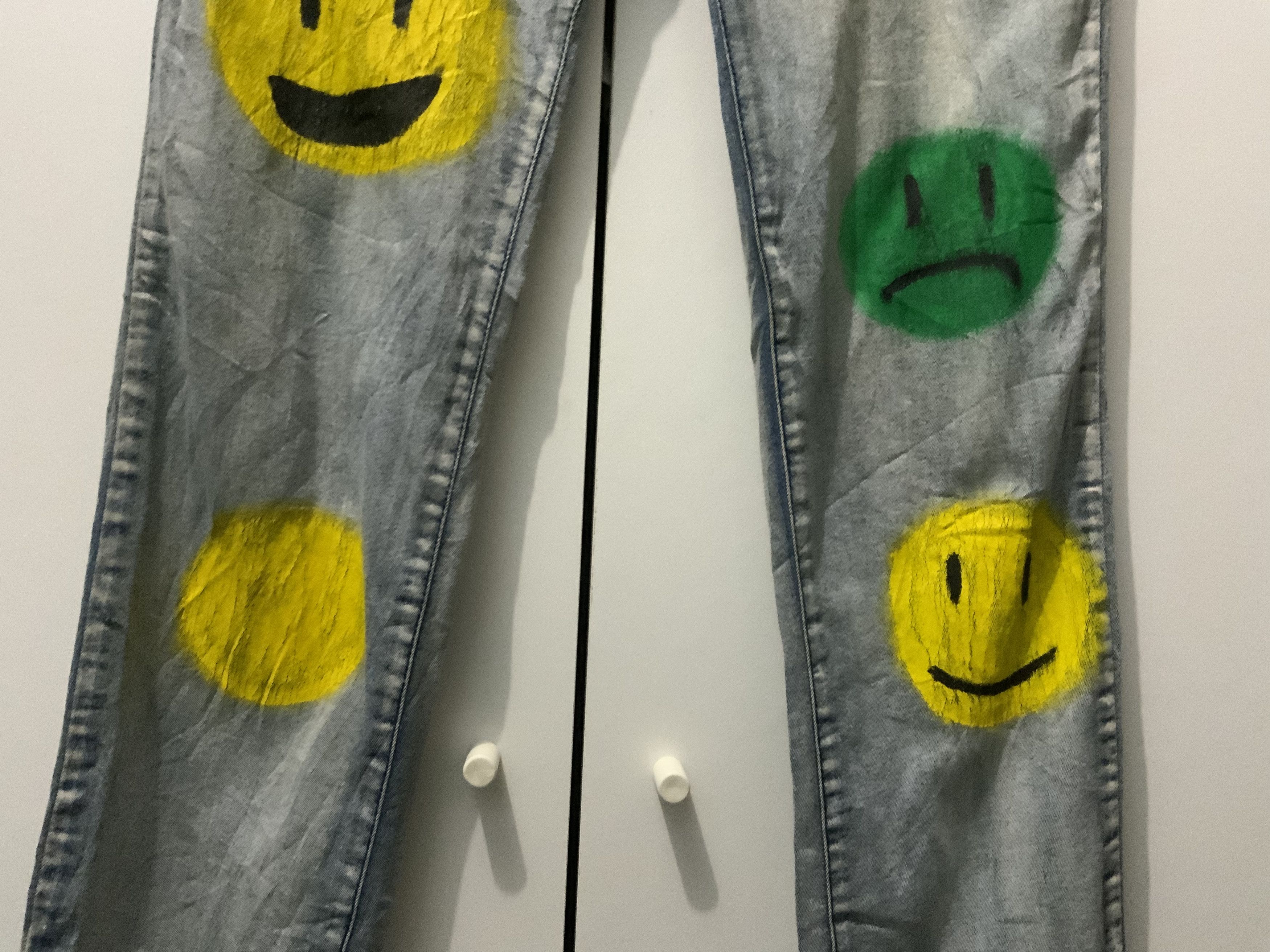 If Six Was Nine Smiley Rusty Streetwear Denim Jeans Size US 32 / EU 48 - 5 Thumbnail