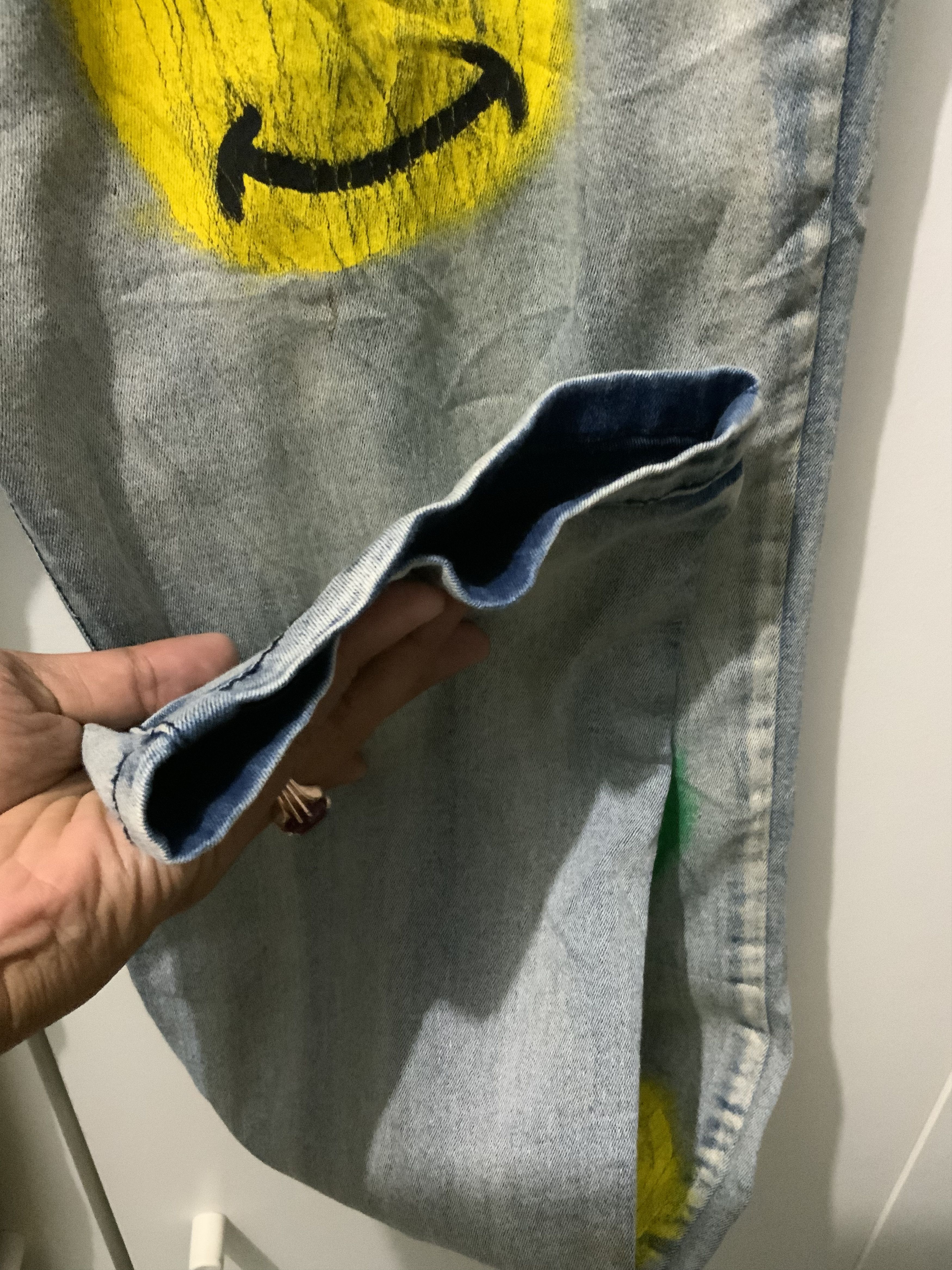 If Six Was Nine Smiley Rusty Streetwear Denim Jeans Size US 32 / EU 48 - 7 Thumbnail