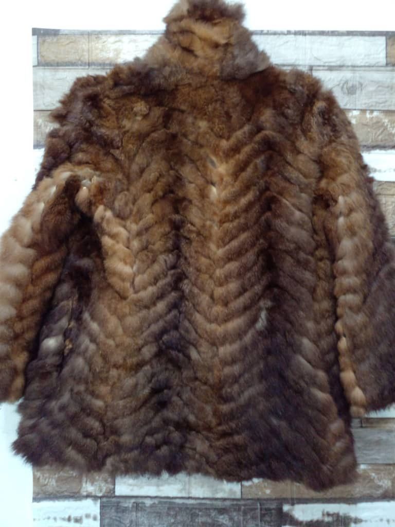 Leather JACKET FUR (CJ 18) Size S / US 4 / IT 40 - 2 Thumbnail