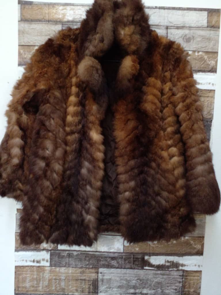Leather JACKET FUR (CJ 18) Size S / US 4 / IT 40 - 12 Thumbnail