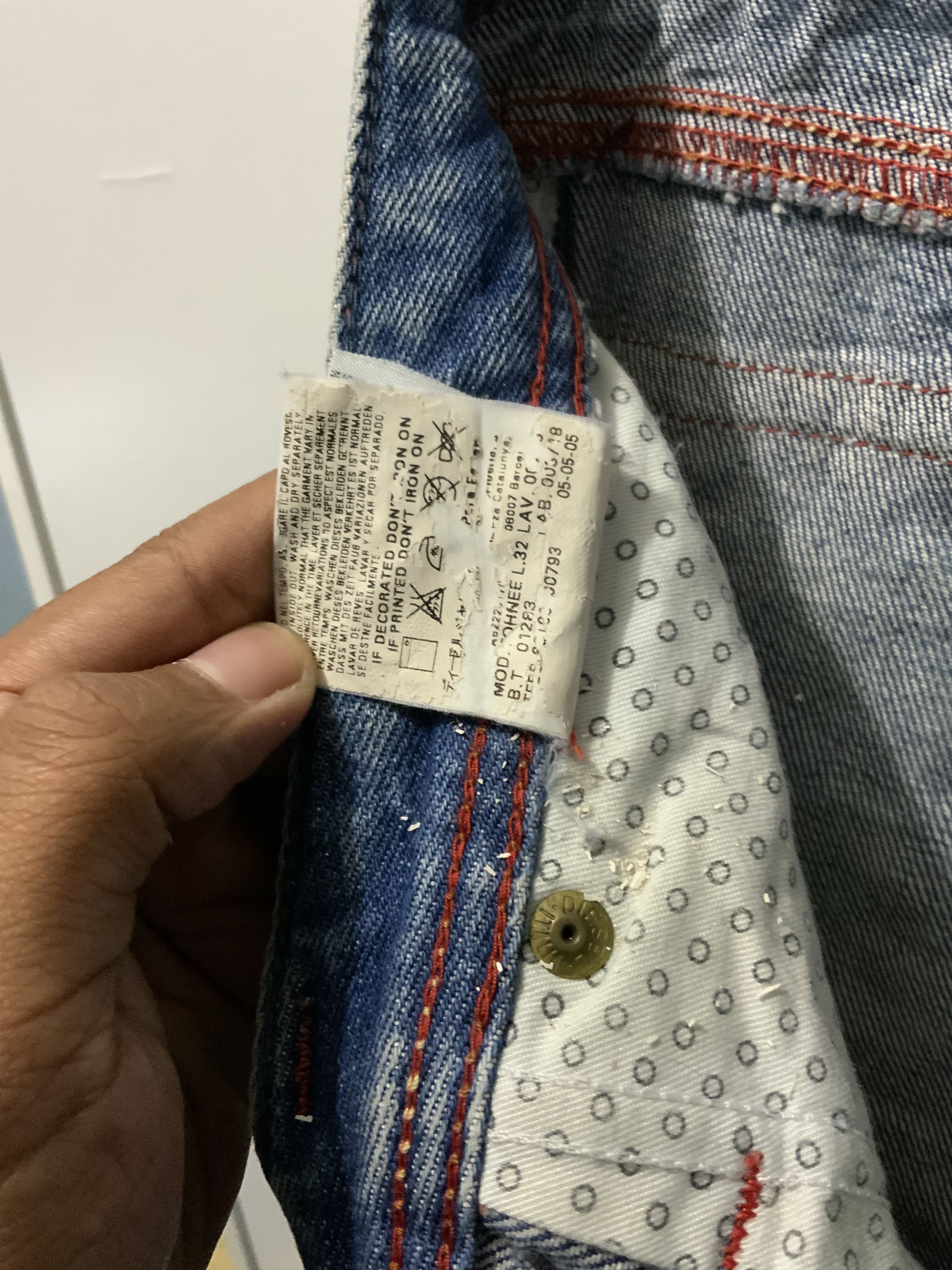 Diesel Vintage Diesel Industry Larkee Button Fly Denim Non Selvedge Size US 32 / EU 48 - 20 Thumbnail