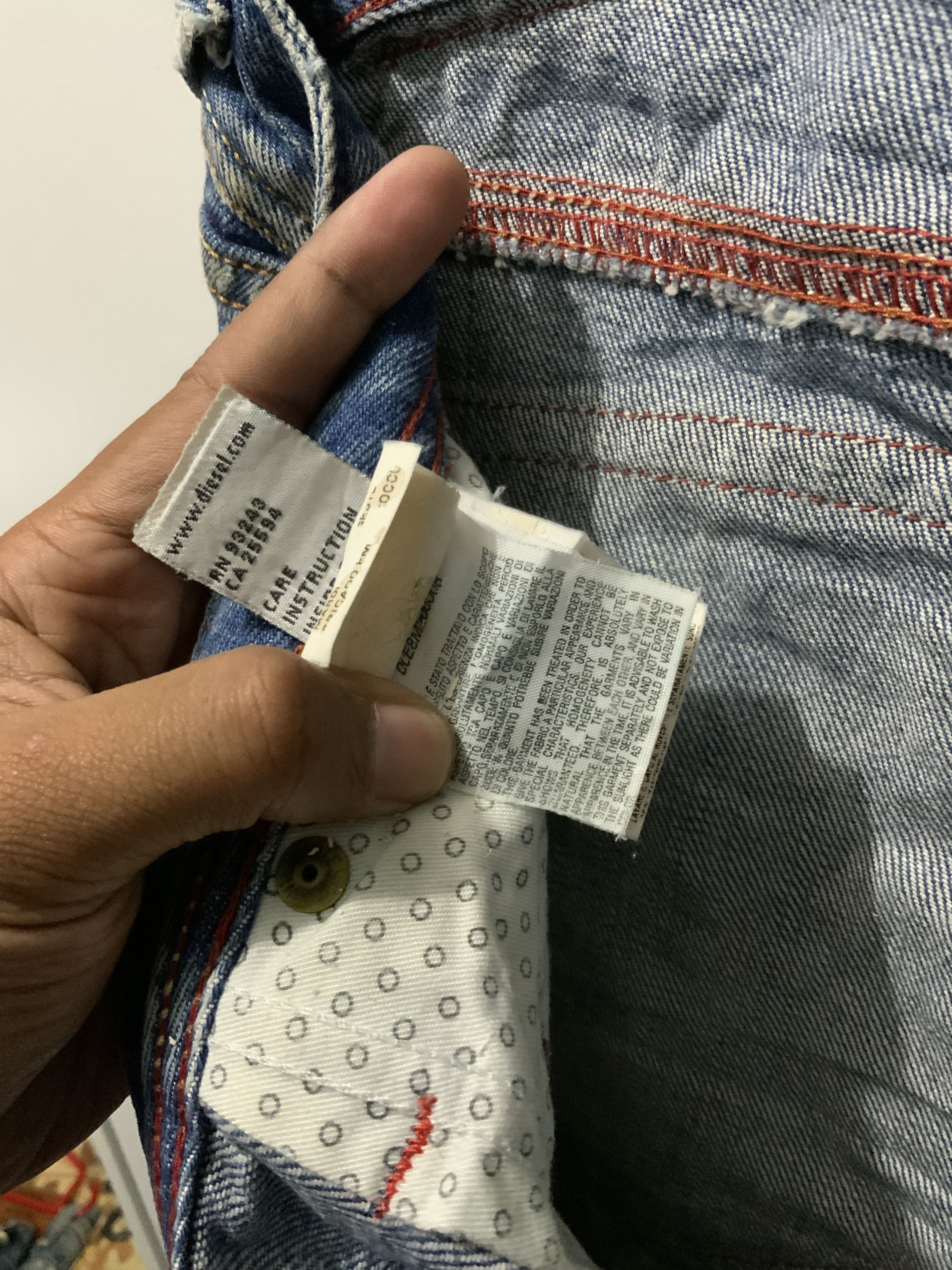 Diesel Vintage Diesel Industry Larkee Button Fly Denim Non Selvedge Size US 32 / EU 48 - 19 Thumbnail