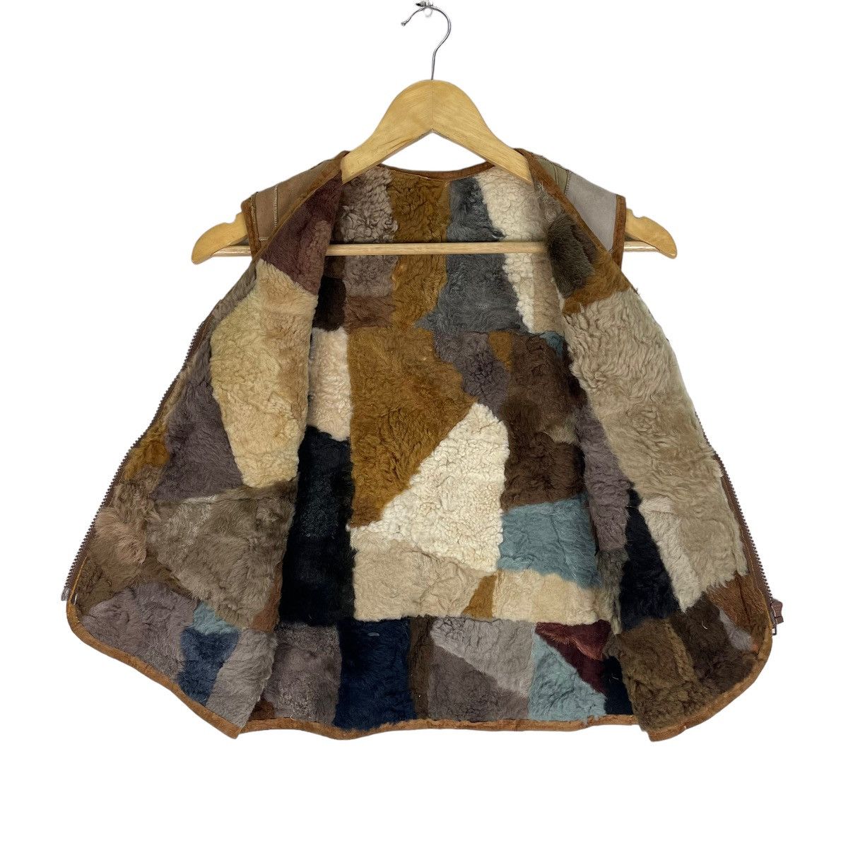 Japanese Brand 🌟LEATHER PATCHWORK DESIGNER VEST INSPIRED HAI SPORTING GEAR Size S / US 4 / IT 40 - 8 Thumbnail