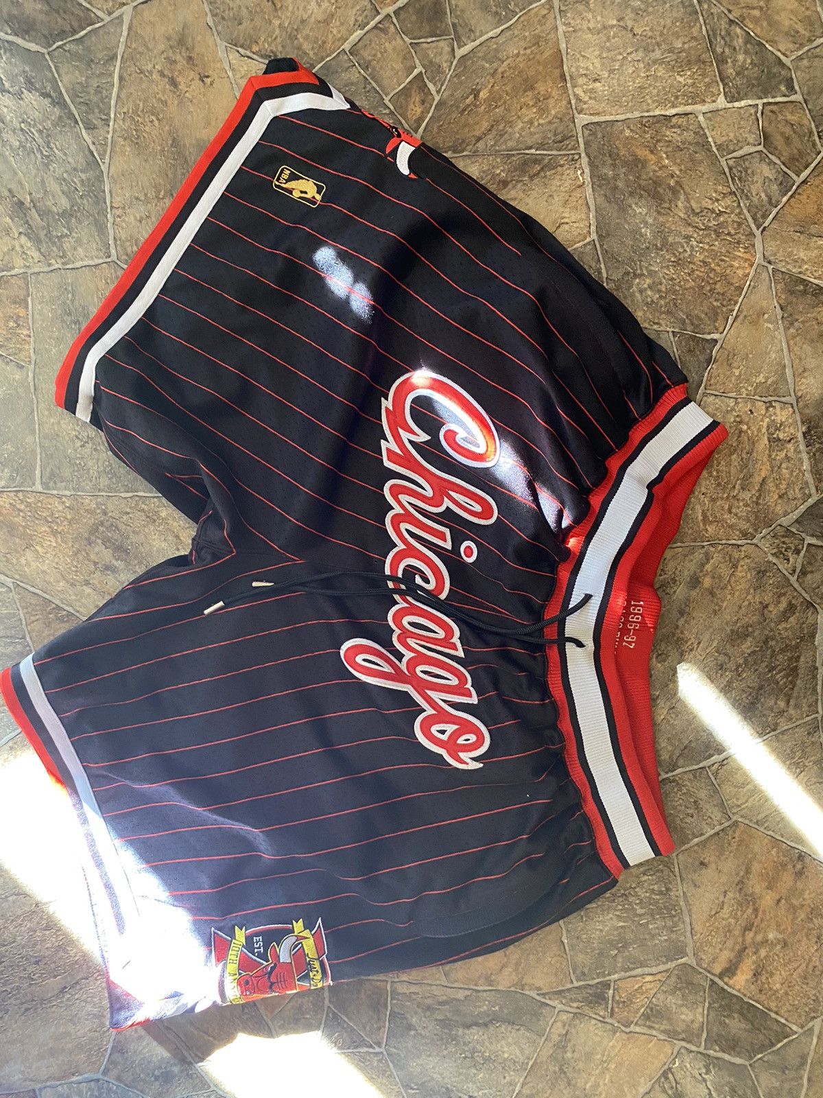 Mitchell & Ness Men's NBA Just Don 7In Shorts Warriors