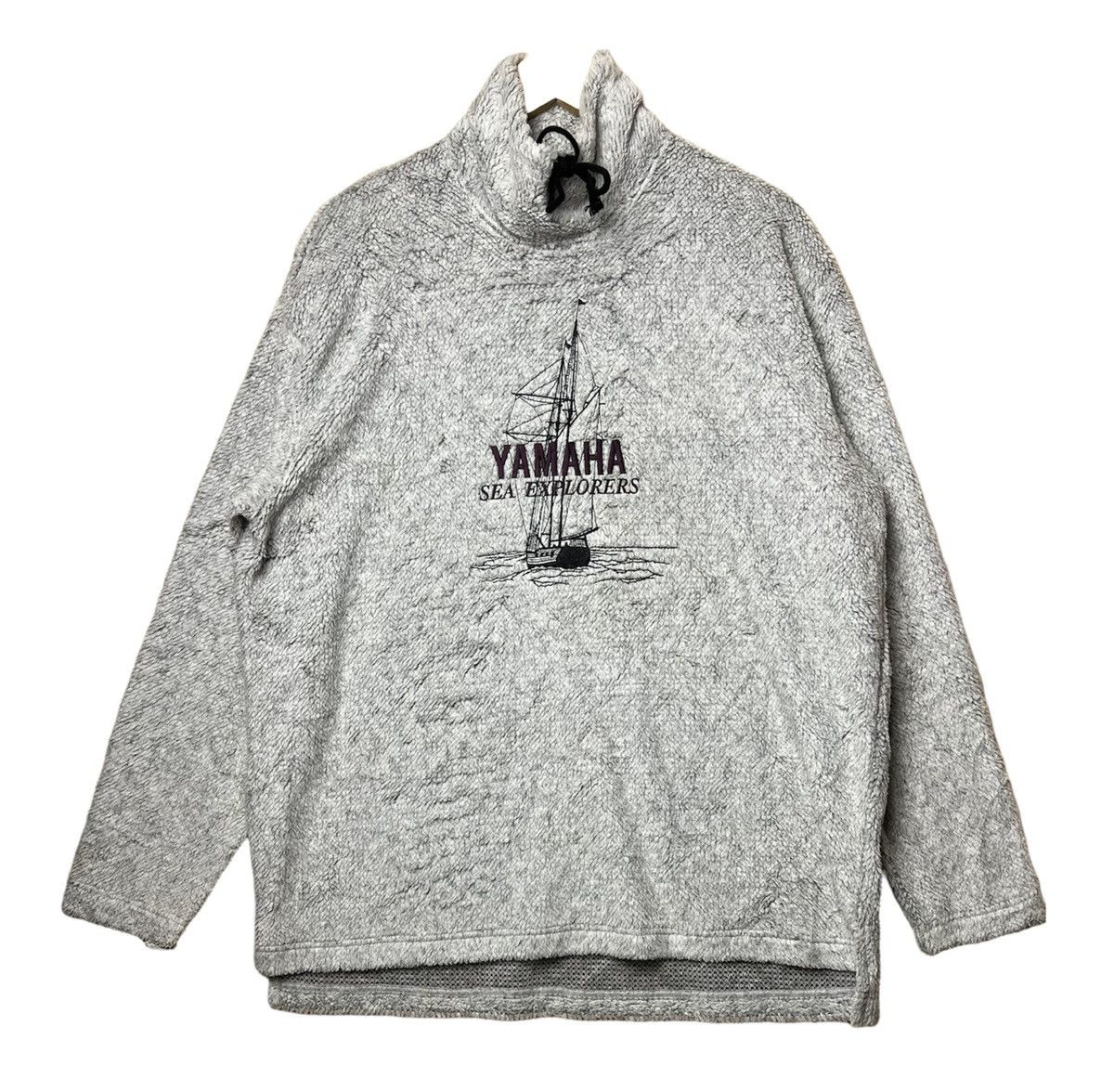 Japanese Brand × Vintage × Yamaha Yamaha Fleece Sweatshirt Size US L / EU 52-54 / 3 - 1 Thumbnail