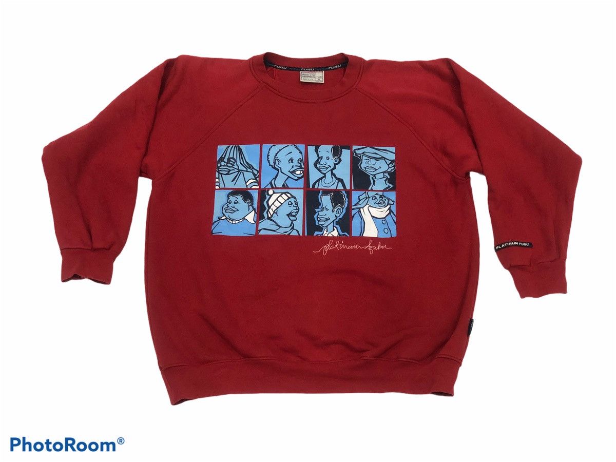 image of VTG Fat Albert And The Cosby Kids By Fubu Sweatshirt in Red (Size XL)