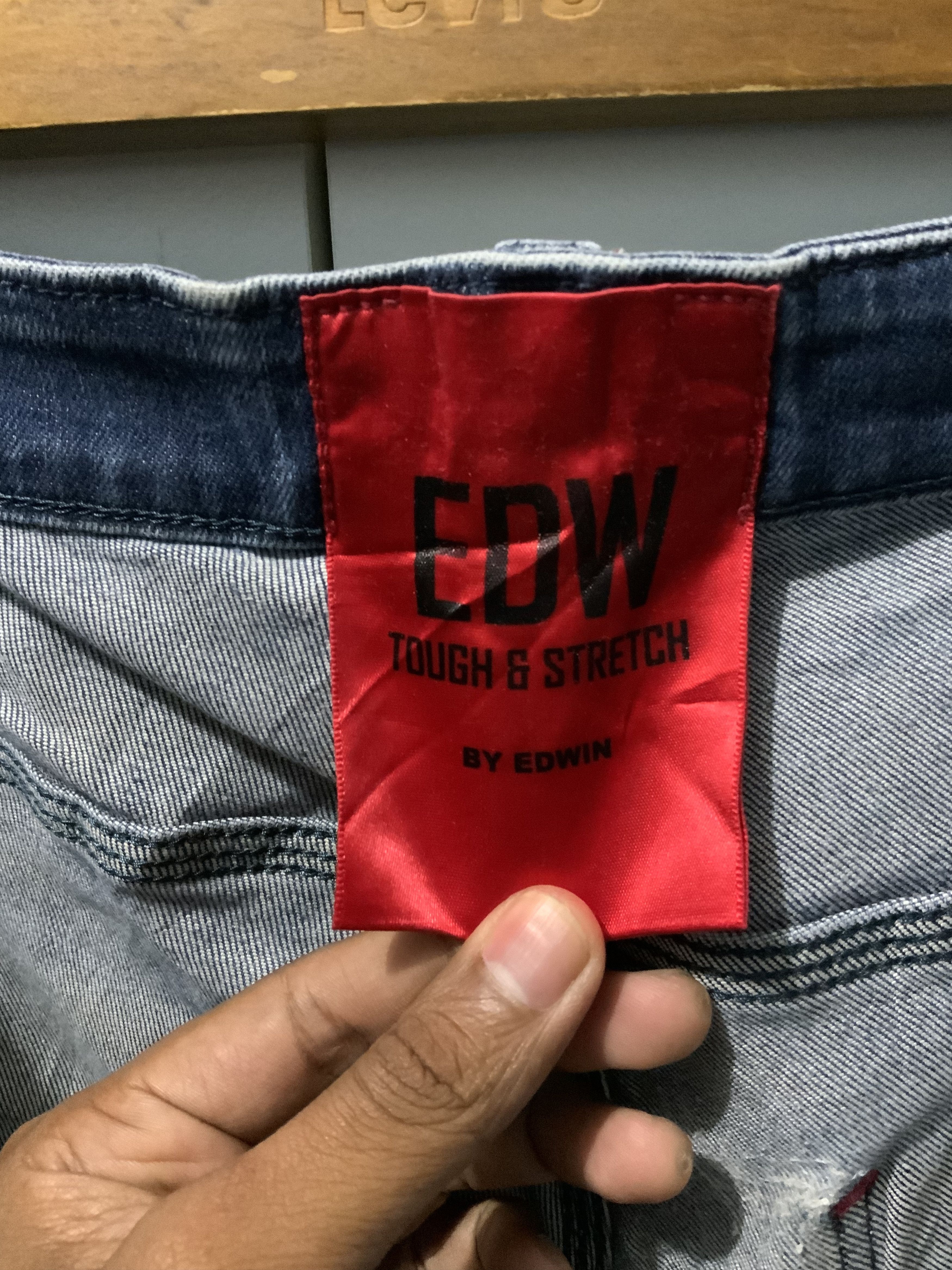Edwin Edwin EDW Bush Pant Cargo Distressed Denim Jeans Size US 33 - 15 Thumbnail