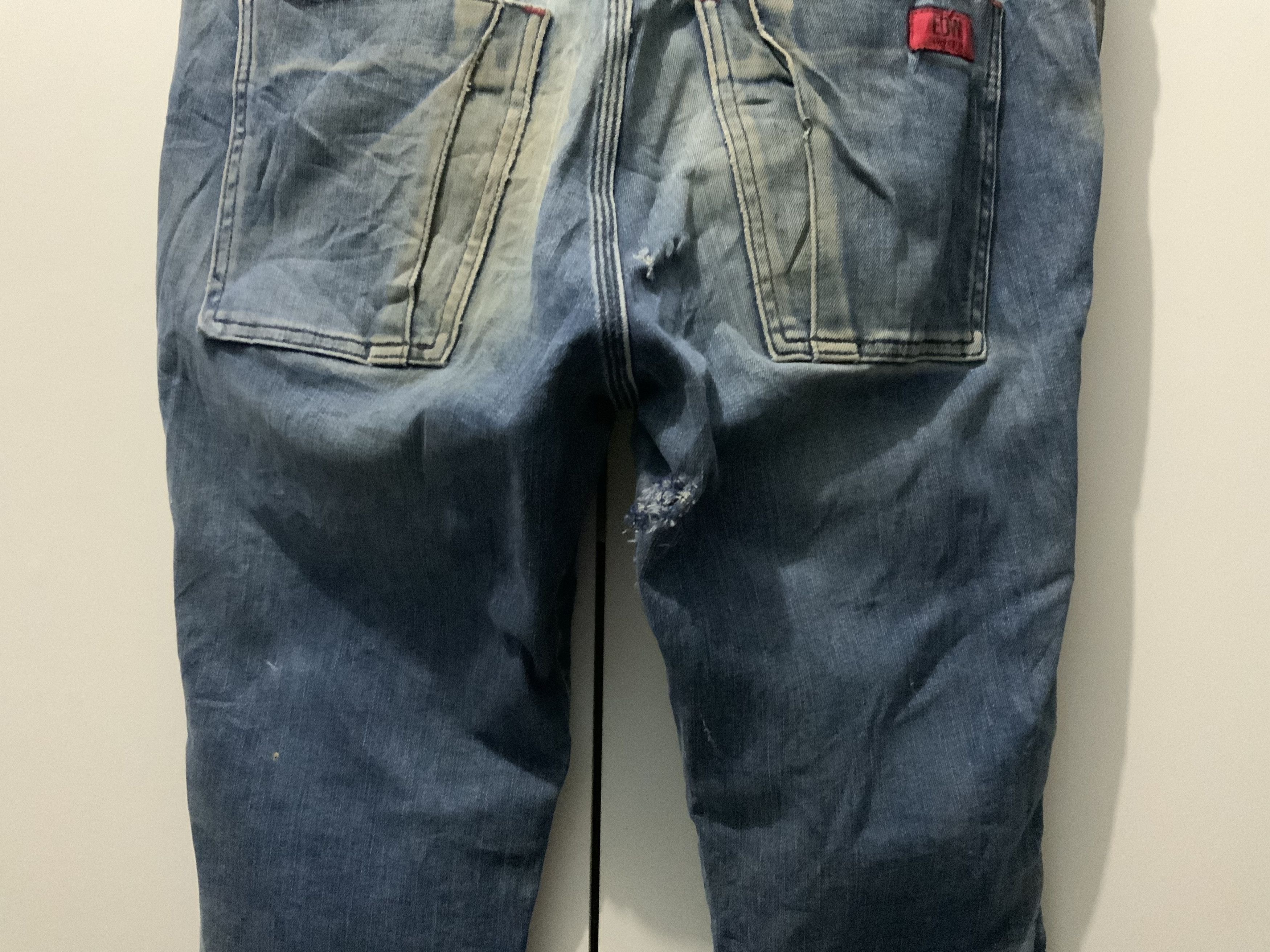 Edwin Edwin EDW Bush Pant Cargo Distressed Denim Jeans Size US 33 - 11 Thumbnail
