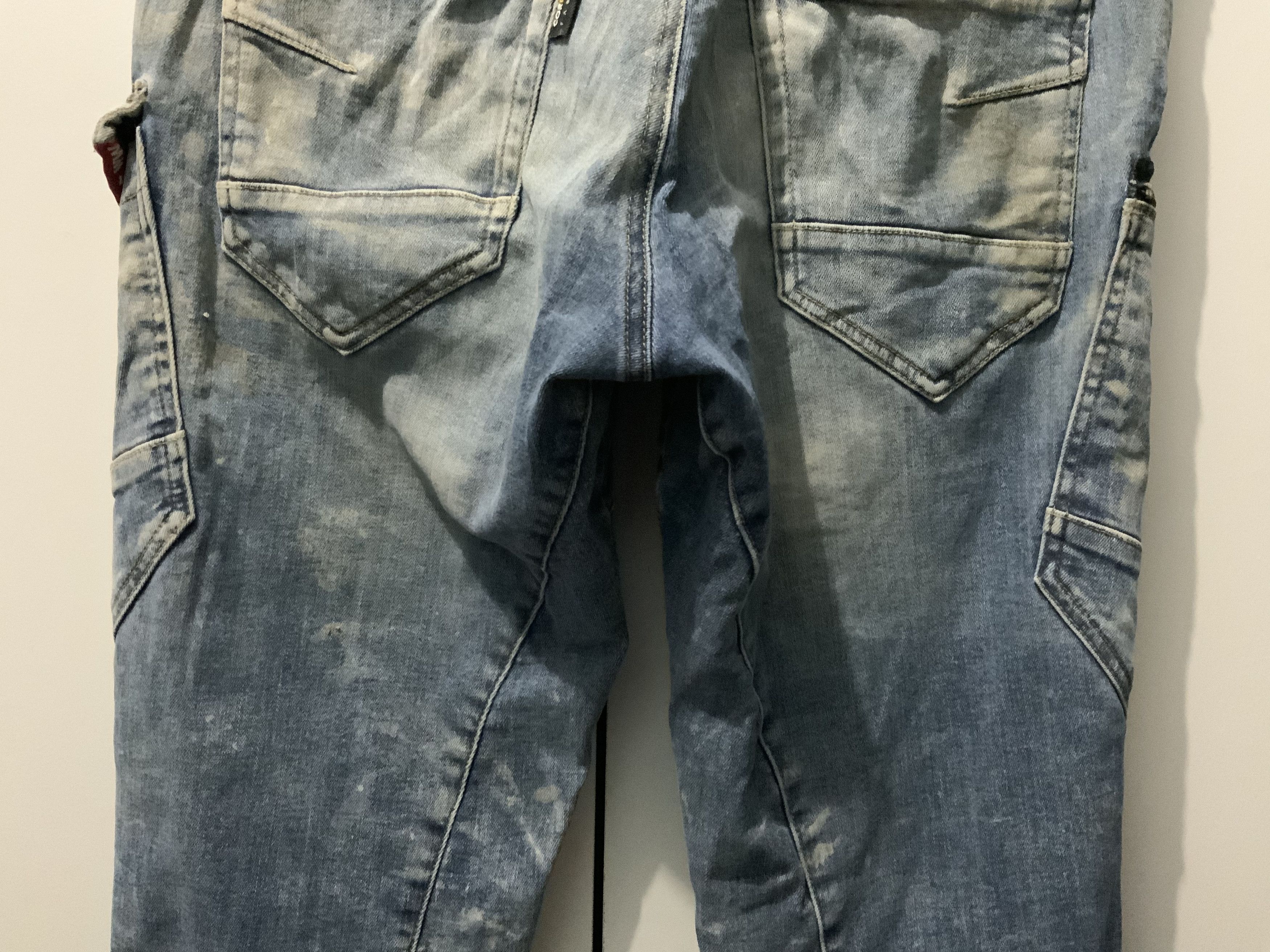Japanese Brand × Seditionaries Burtle Multipocket Bondage Thrased Fade Cargo Jeans Size US 32 / EU 48 - 11 Thumbnail