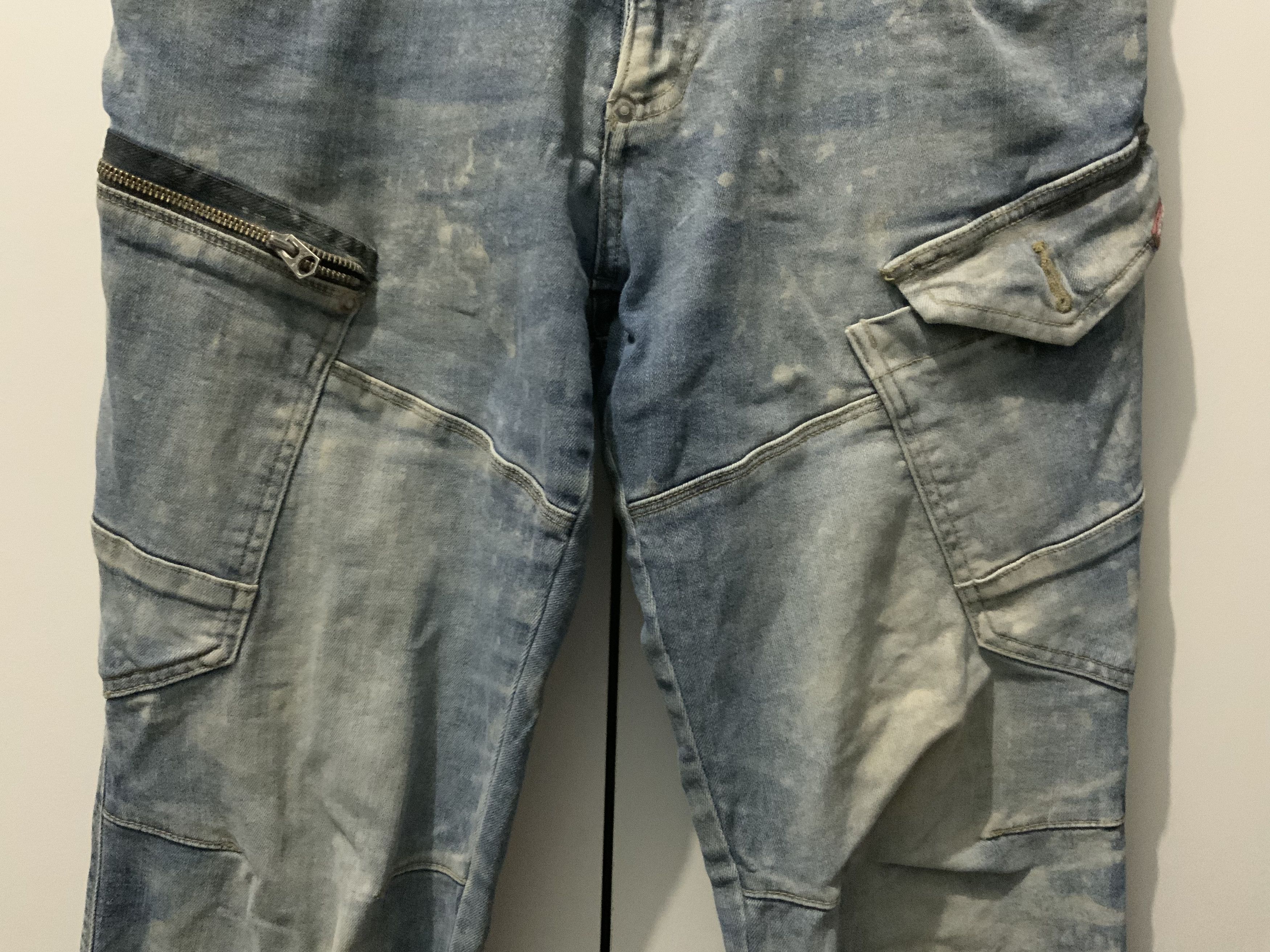 Japanese Brand × Seditionaries Burtle Multipocket Bondage Thrased Fade Cargo Jeans Size US 32 / EU 48 - 18 Thumbnail