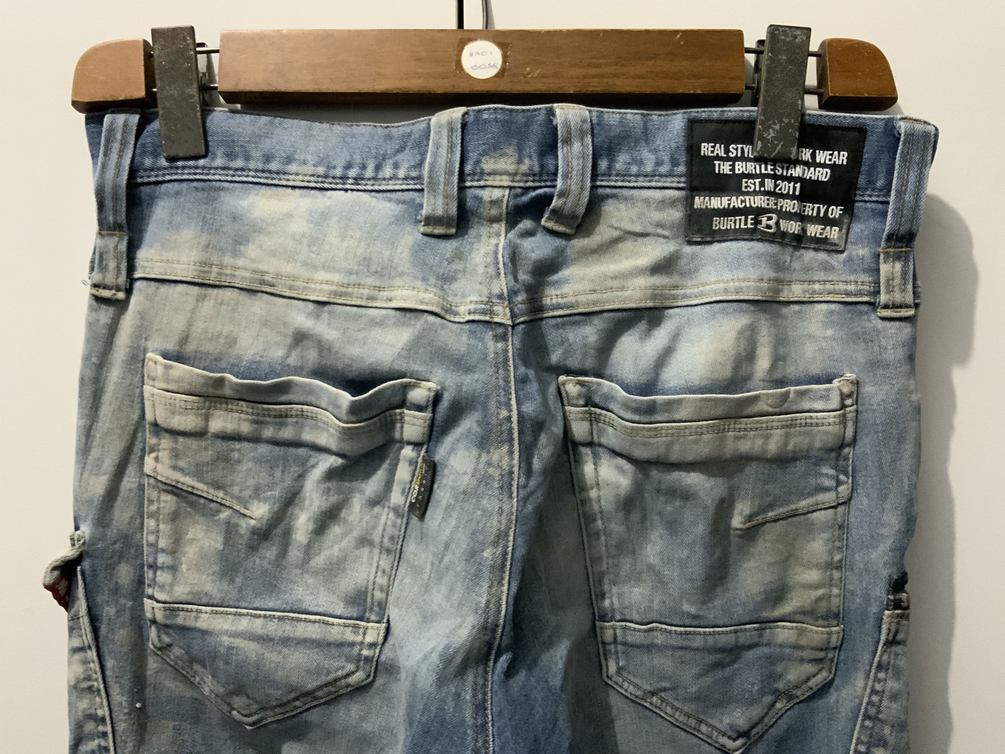 Japanese Brand × Seditionaries Burtle Multipocket Bondage Thrased Fade Cargo Jeans Size US 32 / EU 48 - 10 Thumbnail