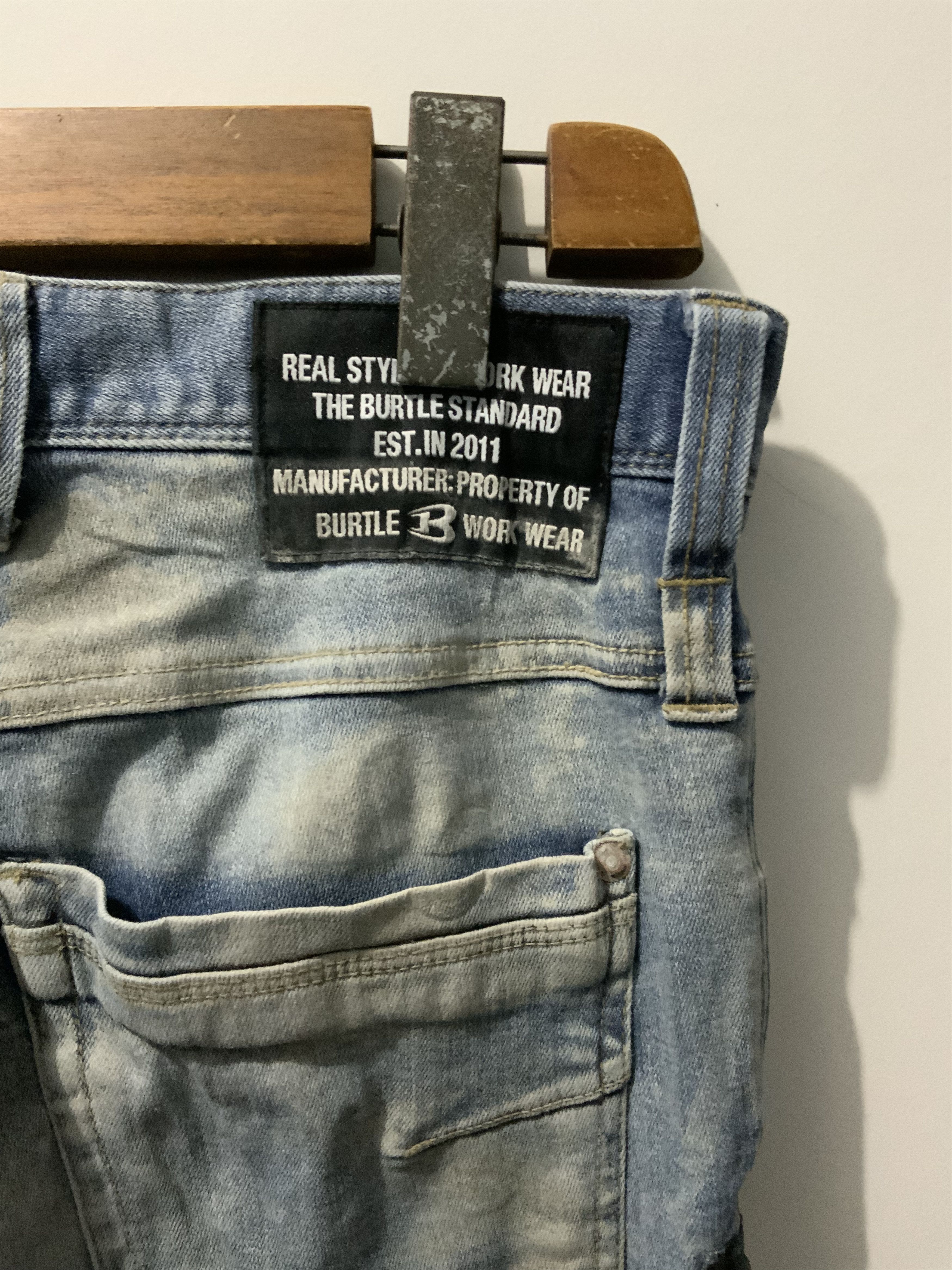 Japanese Brand × Seditionaries Burtle Multipocket Bondage Thrased Fade Cargo Jeans Size US 32 / EU 48 - 14 Thumbnail