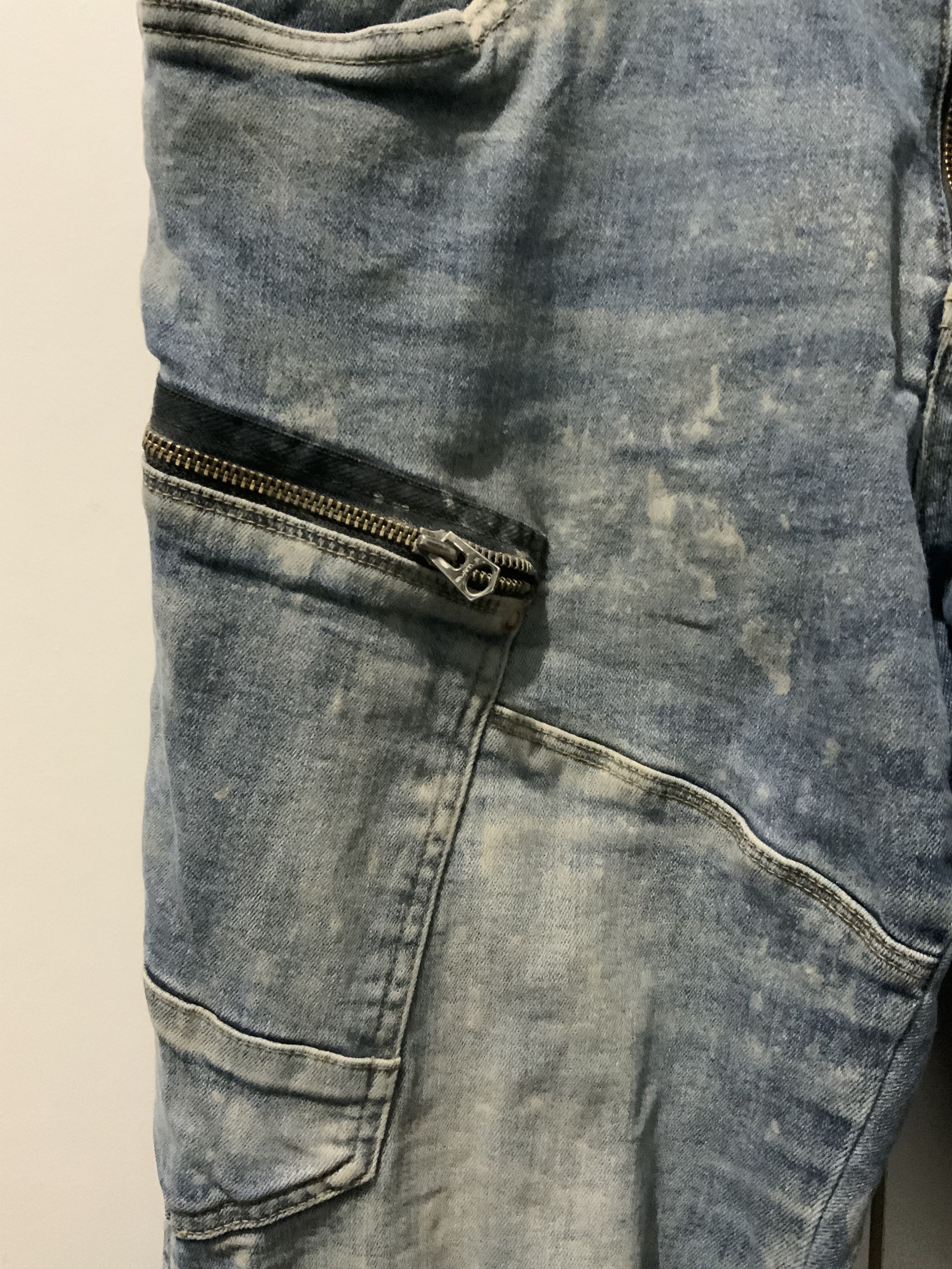 Japanese Brand × Seditionaries Burtle Multipocket Bondage Thrased Fade Cargo Jeans Size US 32 / EU 48 - 6 Thumbnail