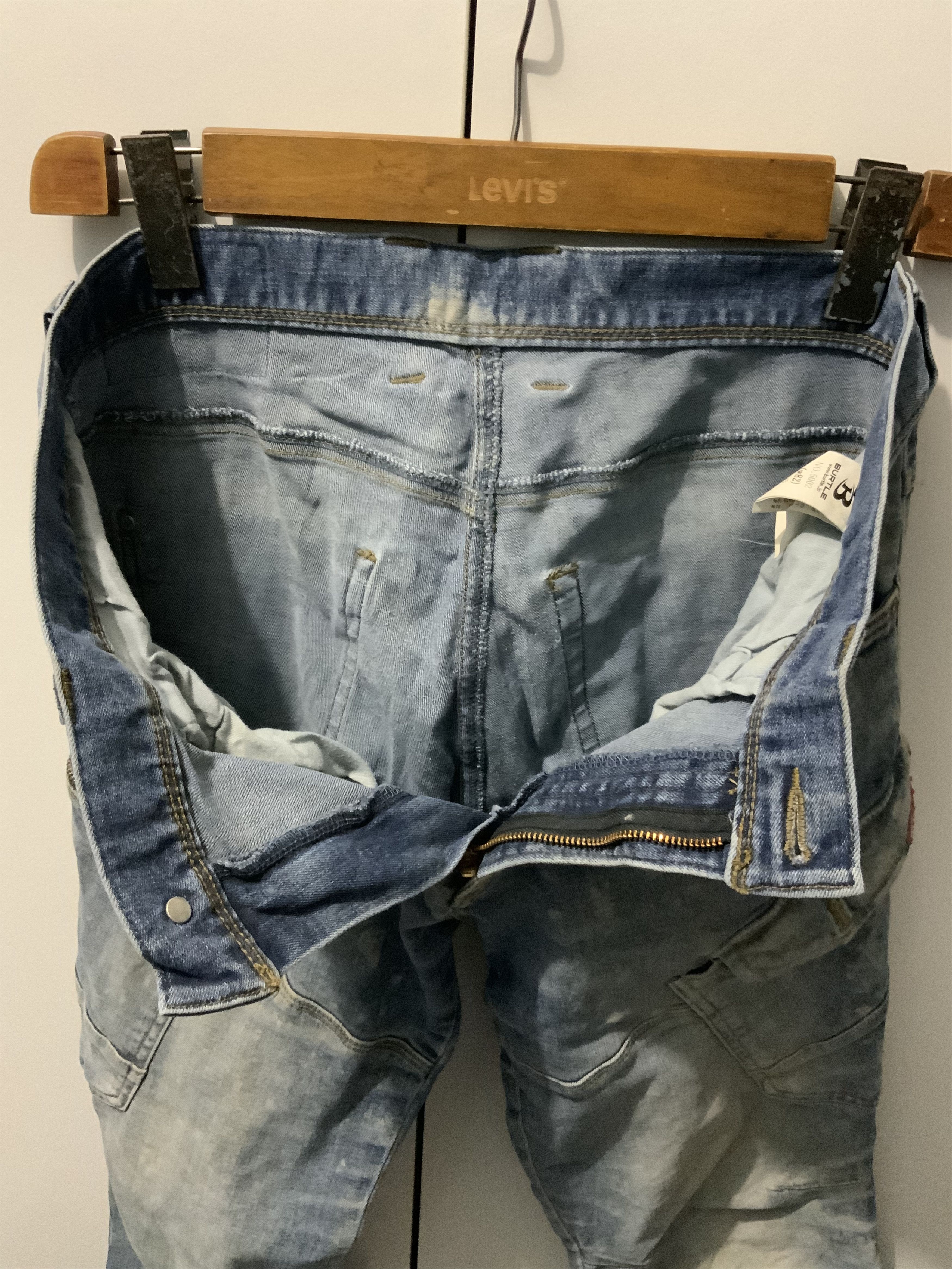 Japanese Brand × Seditionaries Burtle Multipocket Bondage Thrased Fade Cargo Jeans Size US 32 / EU 48 - 15 Thumbnail