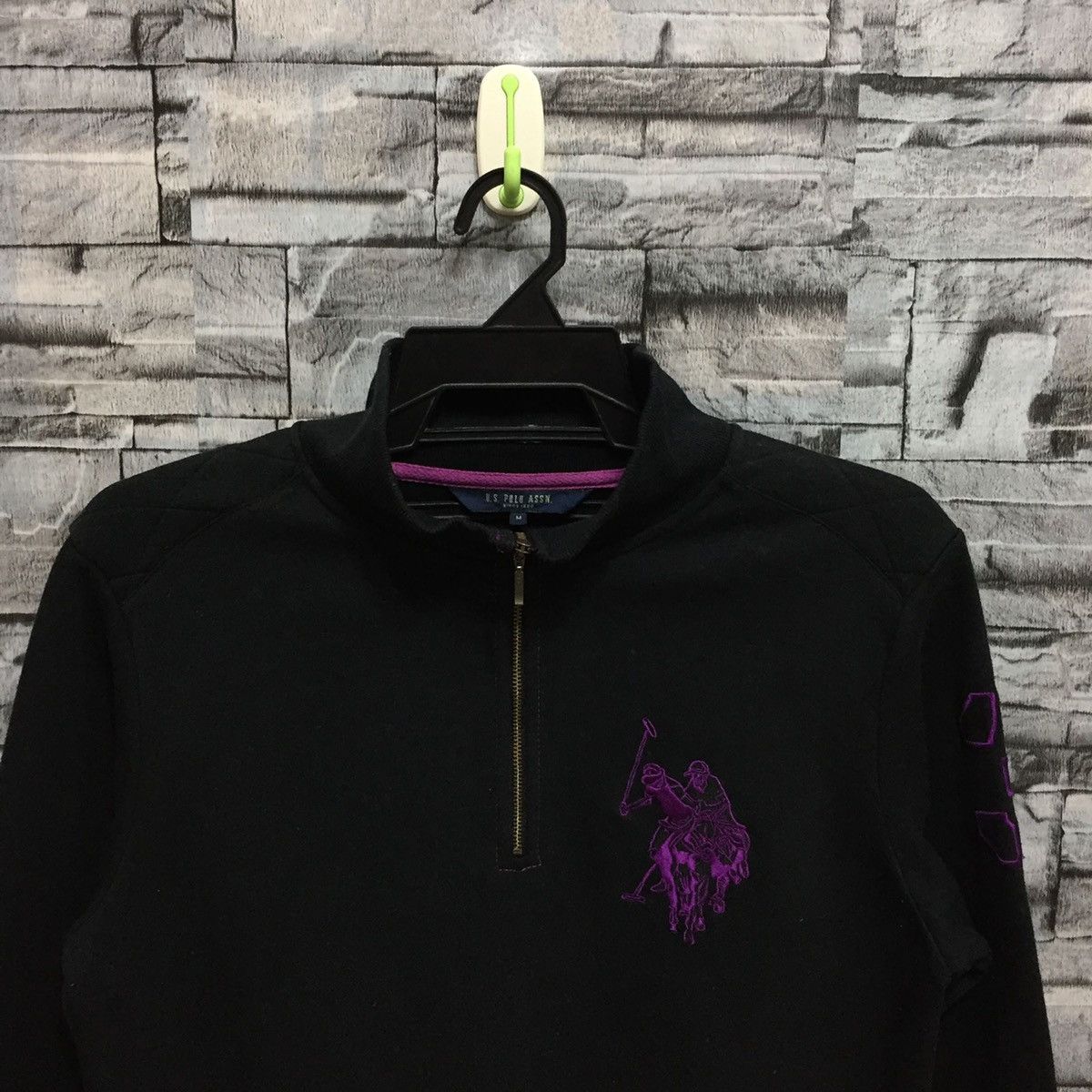 Japanese Brand Vintage U.S Polo Assn sweatshirt big logo embroidered fit M Size US M / EU 48-50 / 2 - 2 Thumbnail