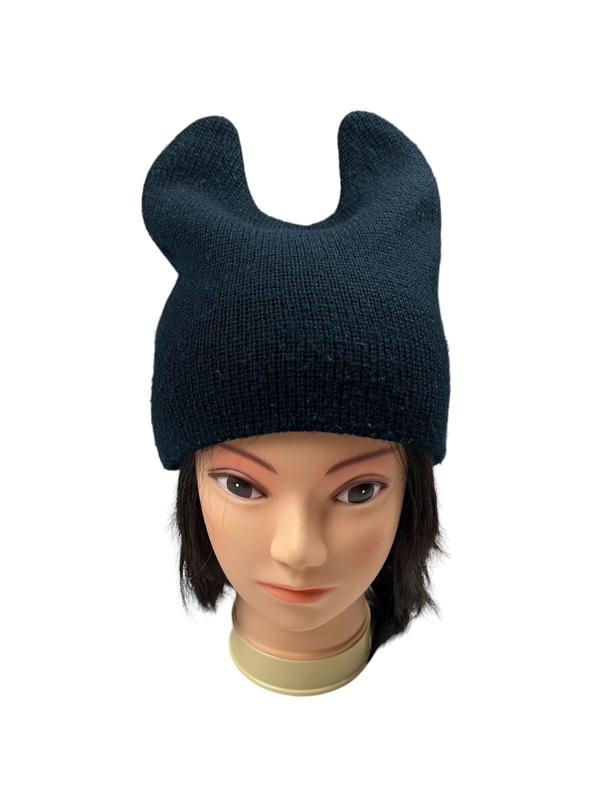 Japanese Brand Vintage Wool Devils Horn Beanie Size ONE SIZE - 4 Thumbnail