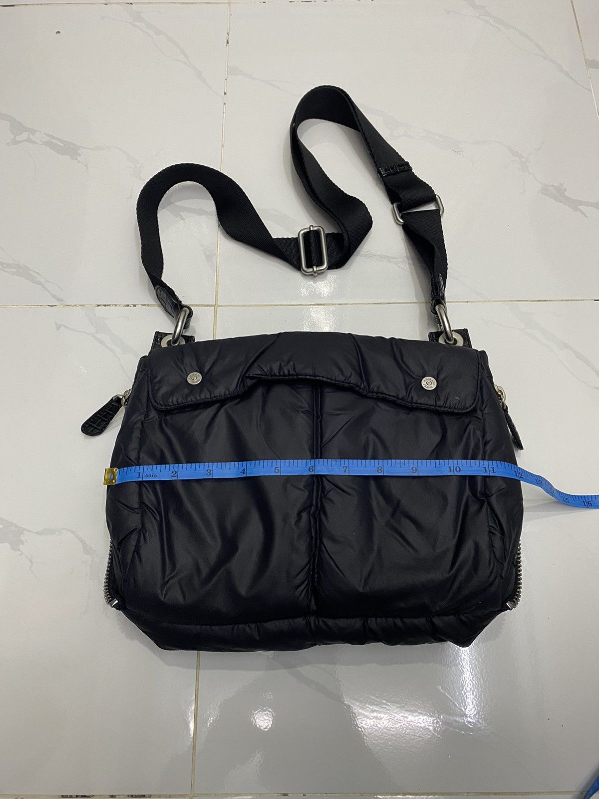Armani 🔥ARMANI JEANS MULTI POCKET ZIPPER PUFFER SLING BAG Size ONE SIZE - 17 Thumbnail