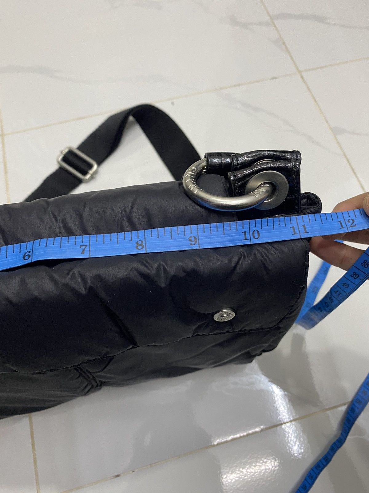 Armani 🔥ARMANI JEANS MULTI POCKET ZIPPER PUFFER SLING BAG Size ONE SIZE - 19 Thumbnail