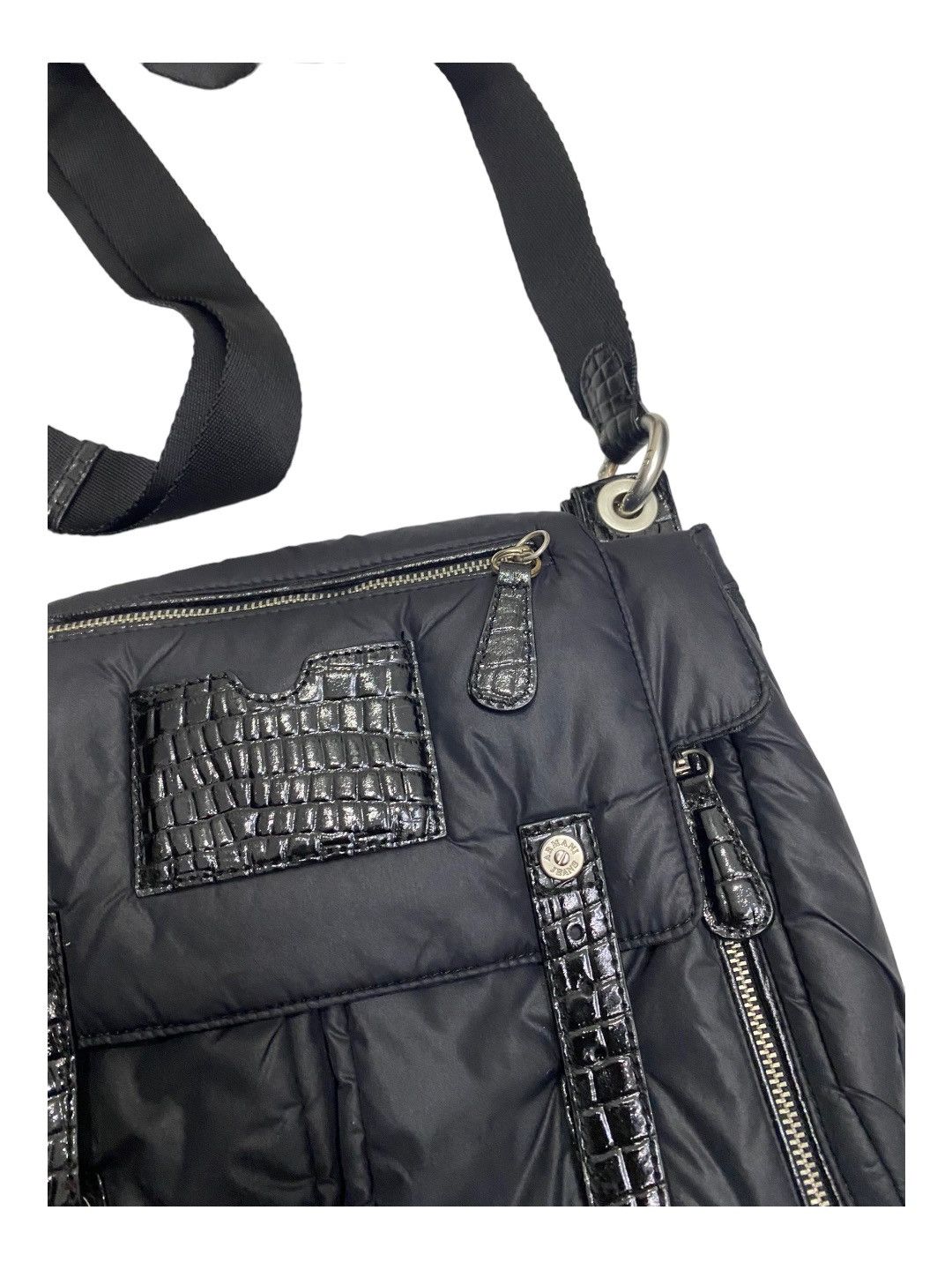 Armani 🔥ARMANI JEANS MULTI POCKET ZIPPER PUFFER SLING BAG Size ONE SIZE - 13 Thumbnail