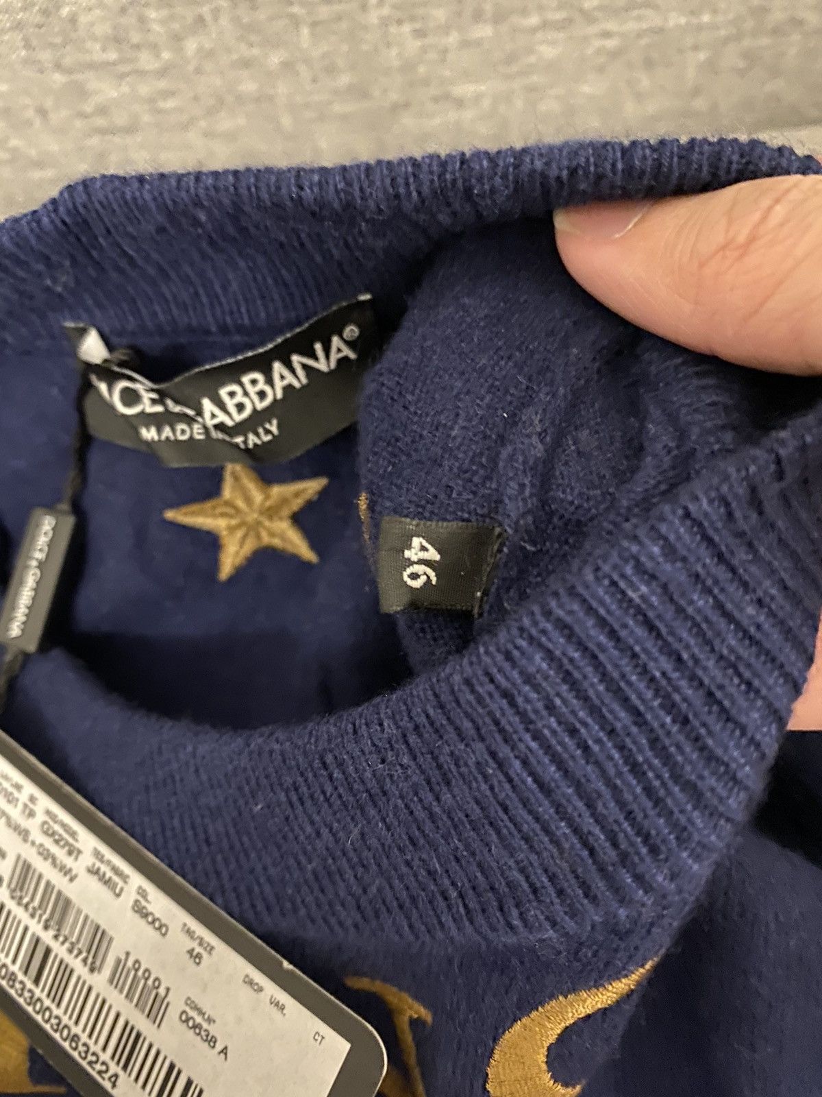 Dolce & Gabbana Dolce & Gabbana navy cashmere sweater 46 Size US S / EU 44-46 / 1 - 4 Thumbnail