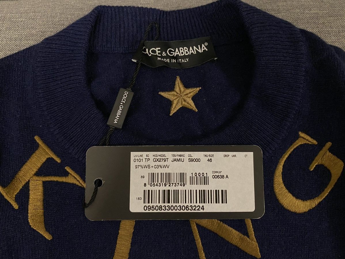 Dolce & Gabbana Dolce & Gabbana navy cashmere sweater 46 Size US S / EU 44-46 / 1 - 5 Thumbnail