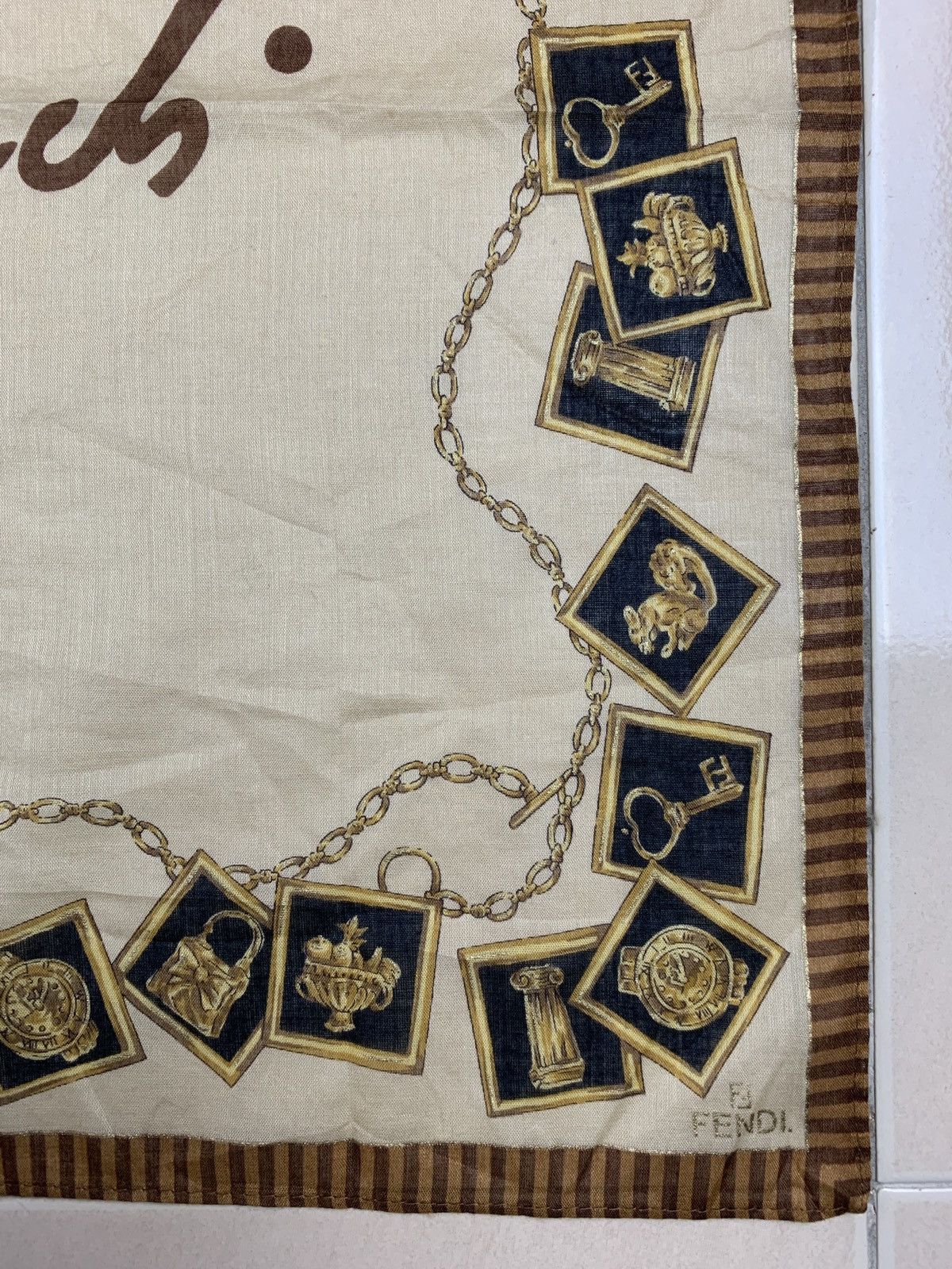 Designer Fendi Handkerchief Pocketsquares Size ONE SIZE - 4 Thumbnail