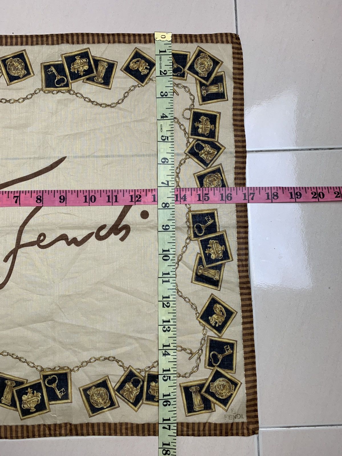 Designer Fendi Handkerchief Pocketsquares Size ONE SIZE - 9 Thumbnail