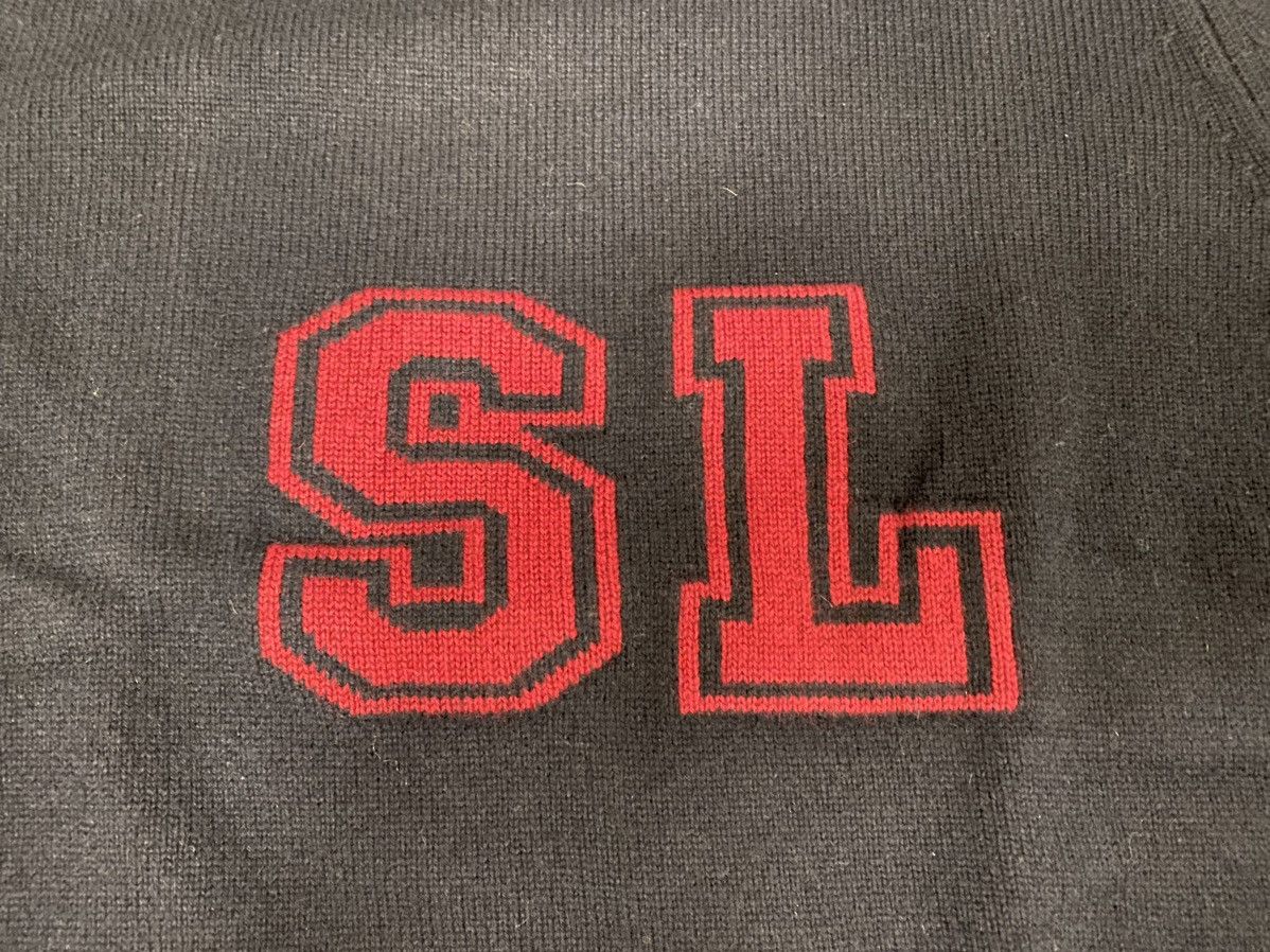 Saint Laurent Paris Saint Laurent navy cashmere logo sweater S Size US S / EU 44-46 / 1 - 5 Thumbnail